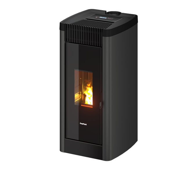 Poêle à granulés FREEPOINT Steel 9 bi-flux 8.5 kW anthracite