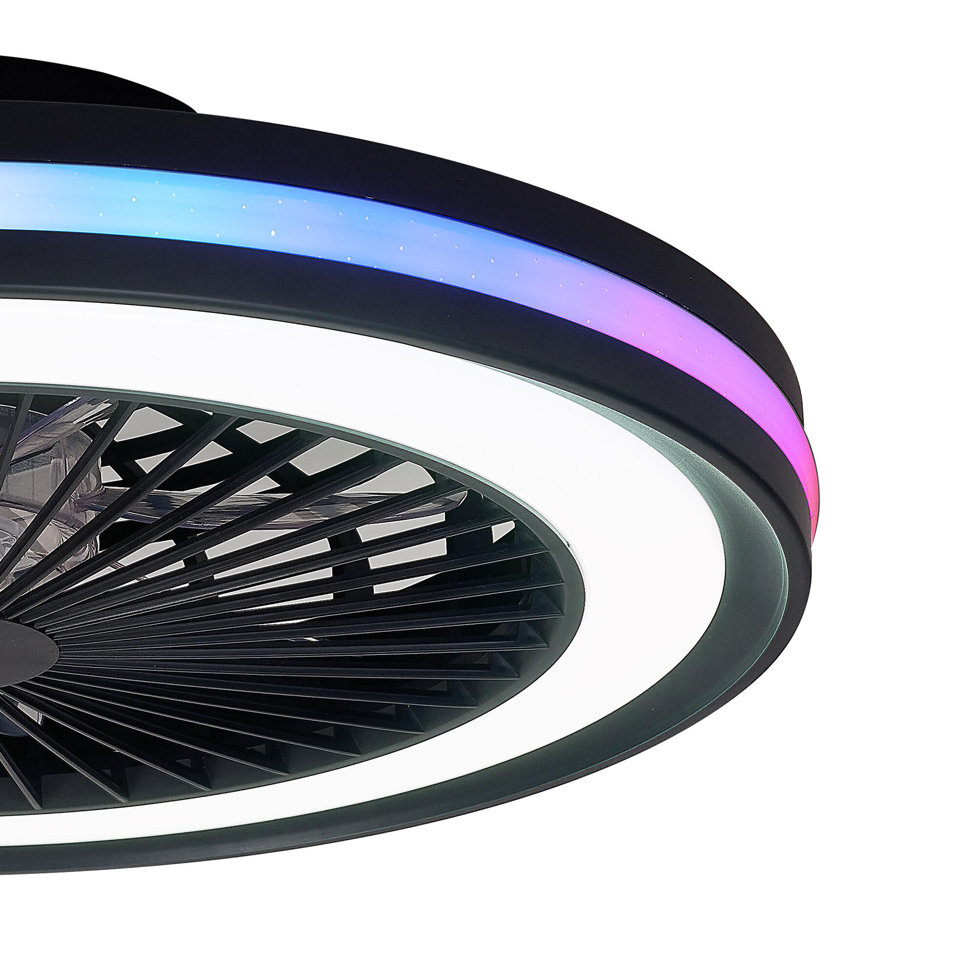 Ventilateur de plafond LED, Gamer, 46.6 cm, MANTRA, noir - 4