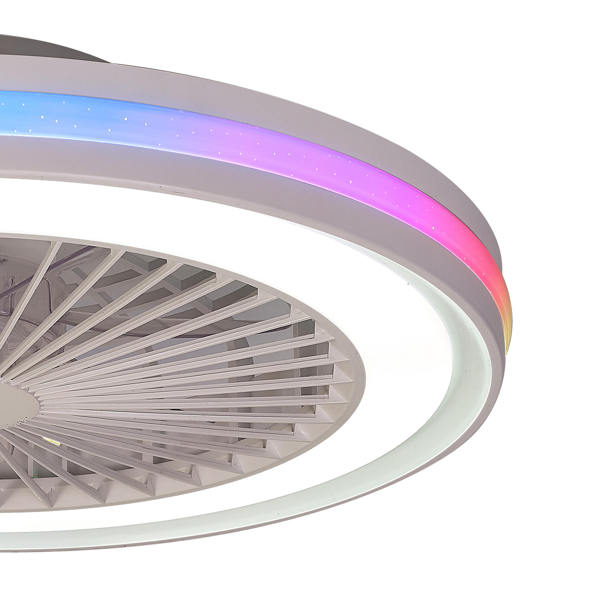 Ventilateur de plafond LED, Gamer, 46.6 cm, MANTRA, blanc - 3
