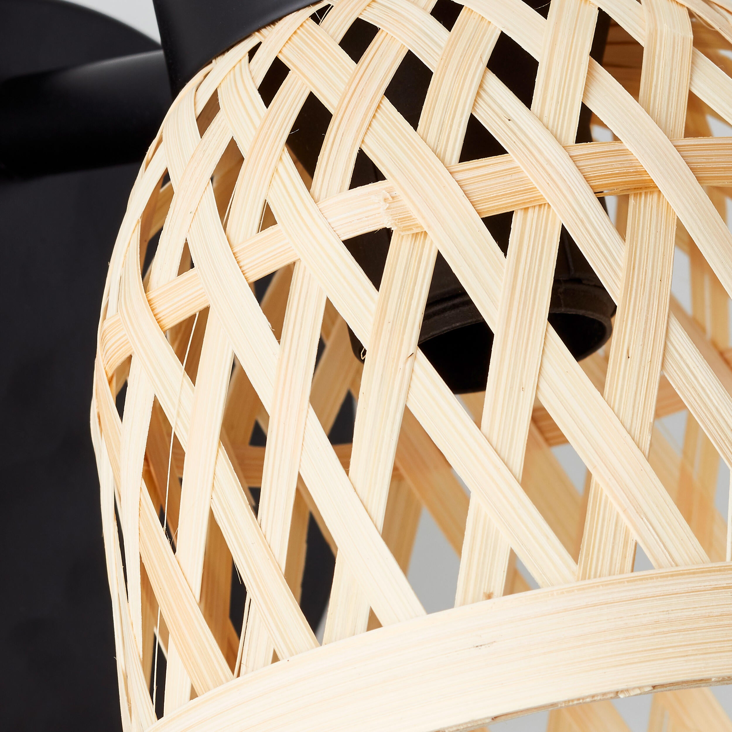 Foco decorativo NINON 1 luz E14 bamboo preto inspire - 34