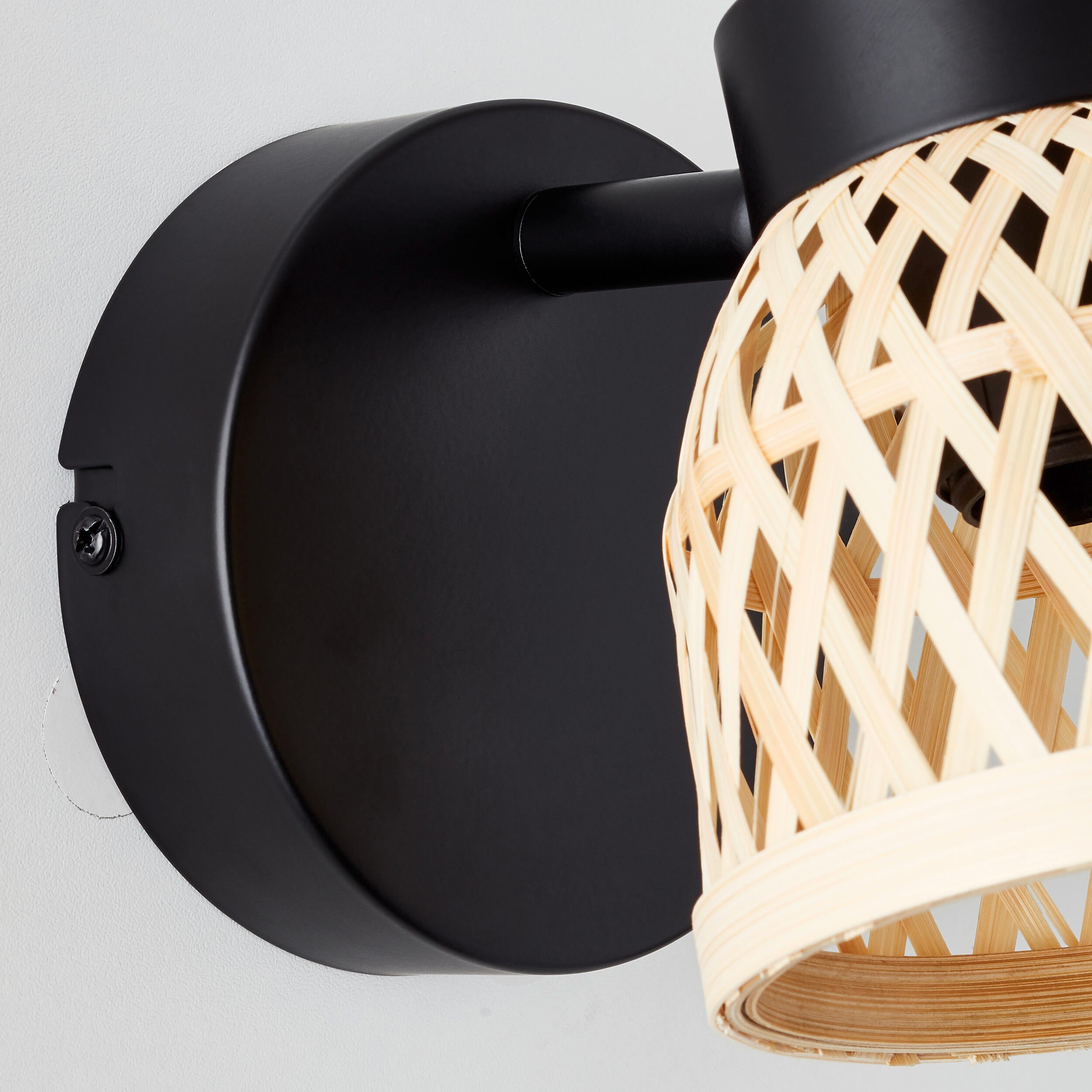 Foco decorativo NINON 1 luz E14 bamboo preto inspire - 32