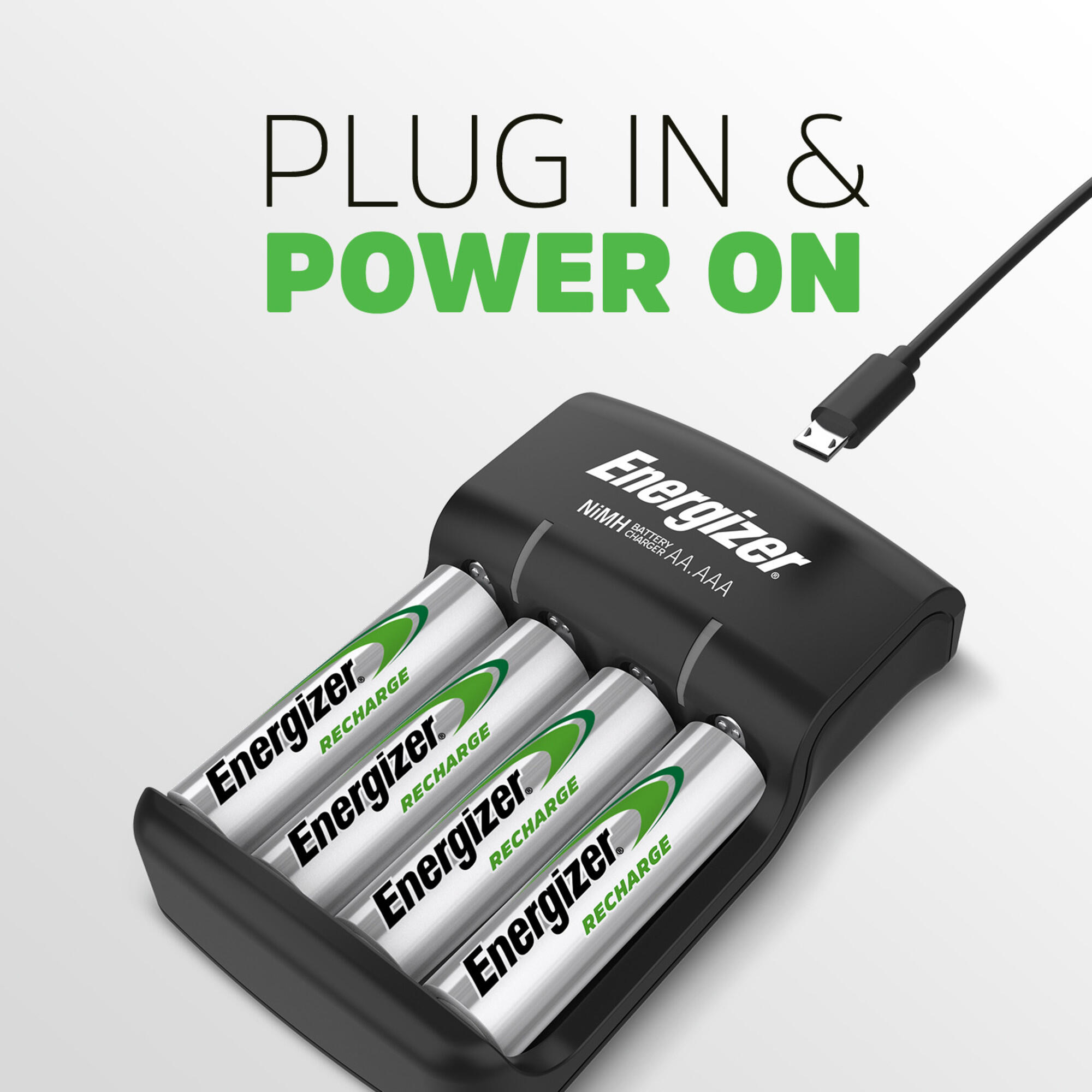 Cargador USB ENERGIZER para 4 pilas AA 1300MAH - 6