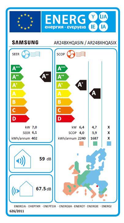 Unità interna climatizzatore SAMSUNG AR30 Malibù 24000 BTU, bianco - 3