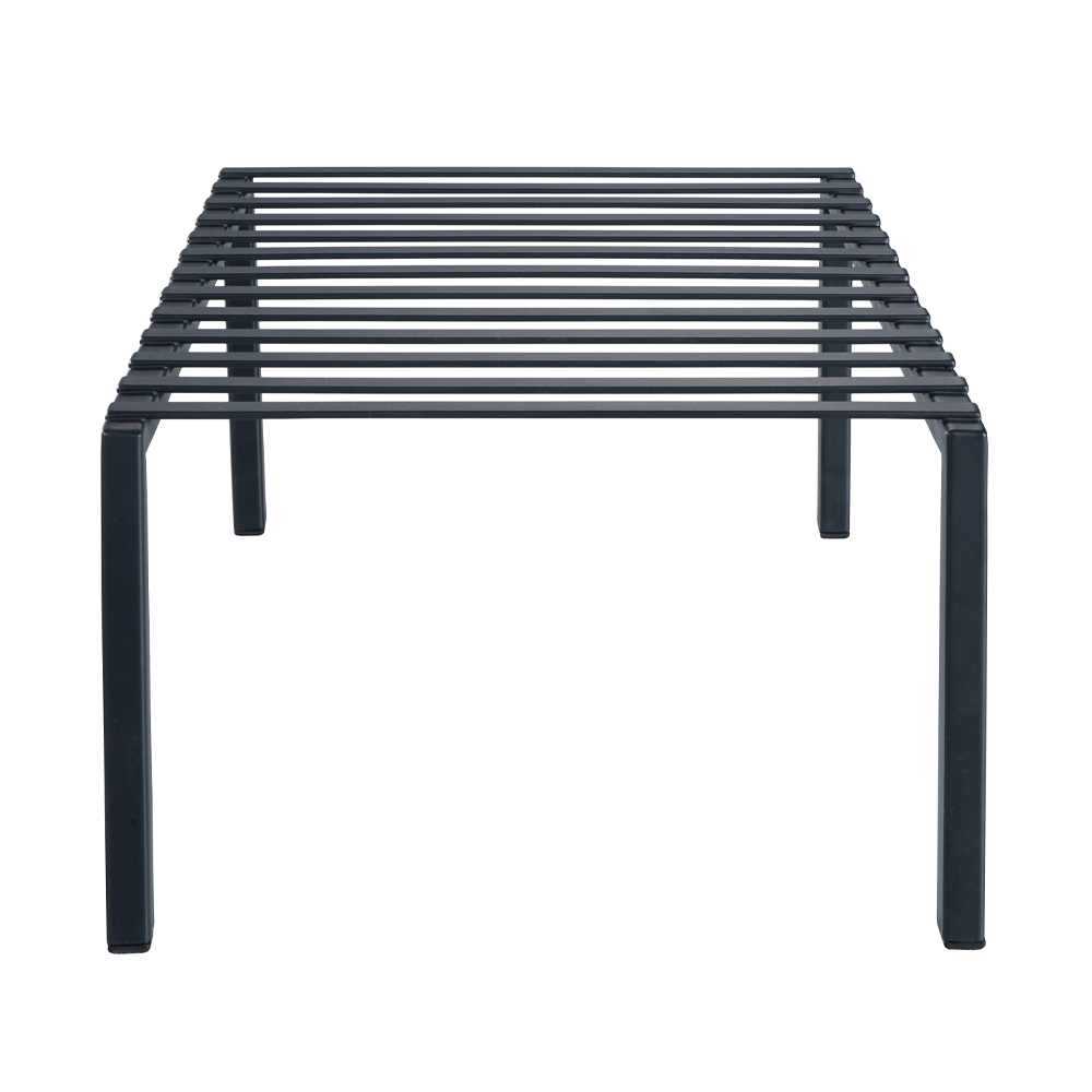 Prateleira economizadora de espaço para móvel superior 33x21x14cm aço preto Delinia - 4