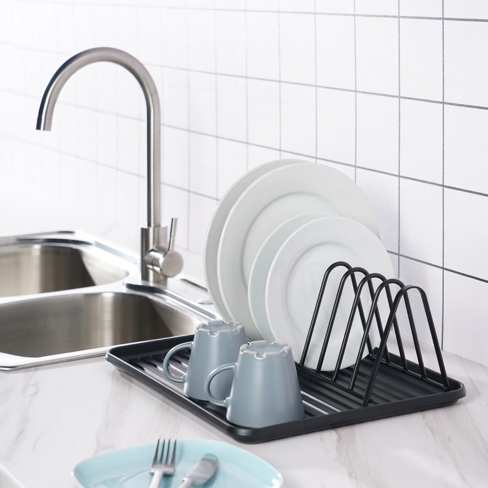 Égouttoir à vaisselle DELINIA acier noir 36 cm - 3