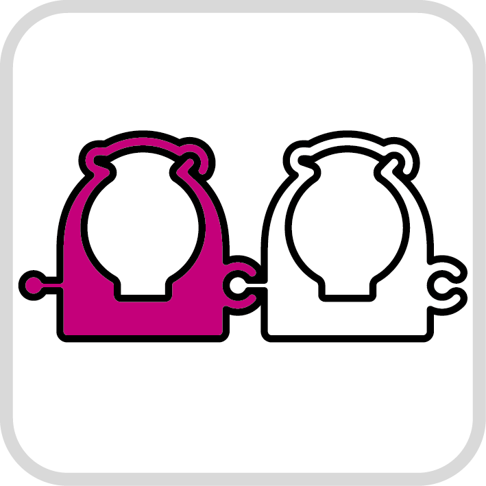 Abrazadera de fijación EQUATION Nylon ø16mm, 10 uds - 8