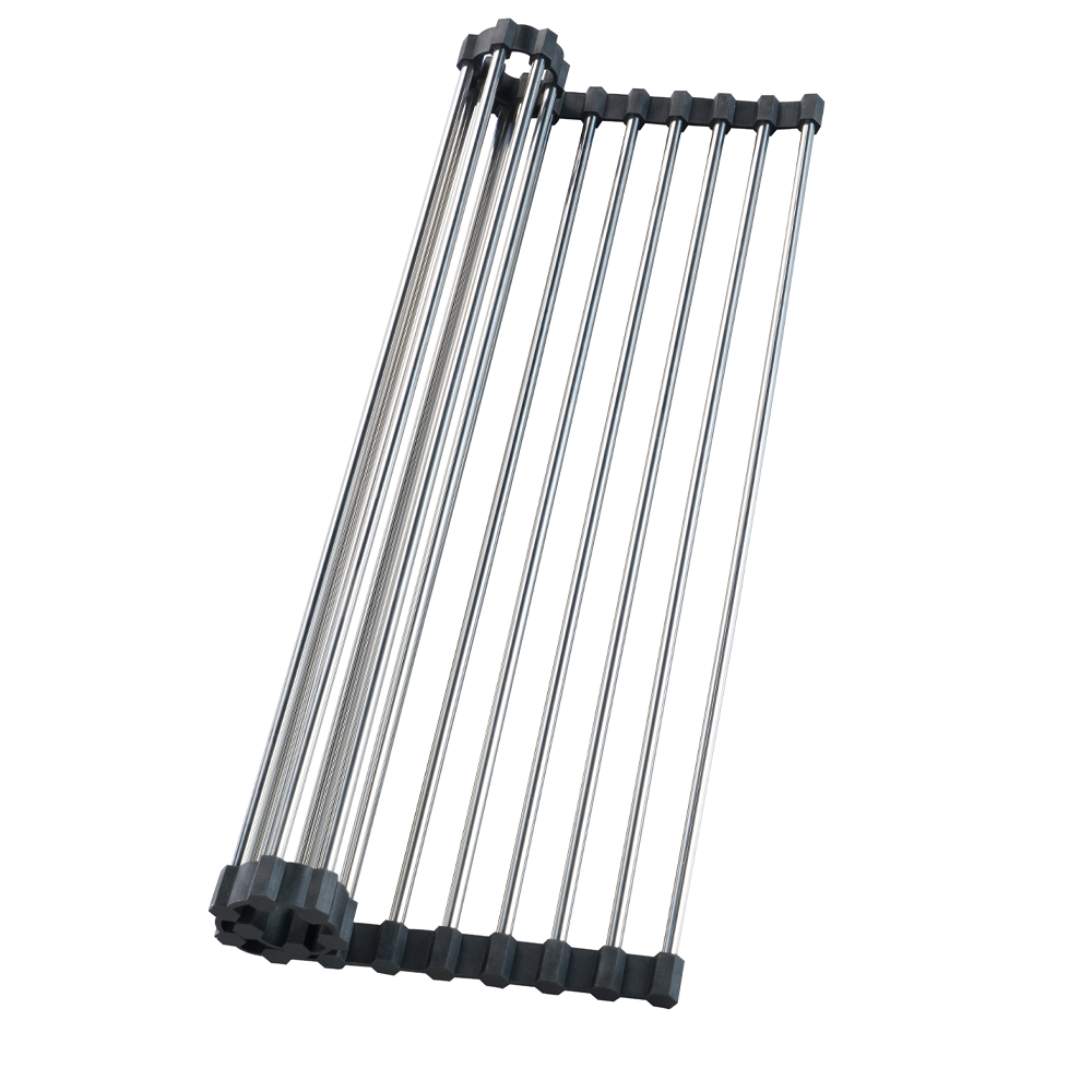 Égouttoir à dérouler acier inoxydable DELINIA 29x46,5cm - 14