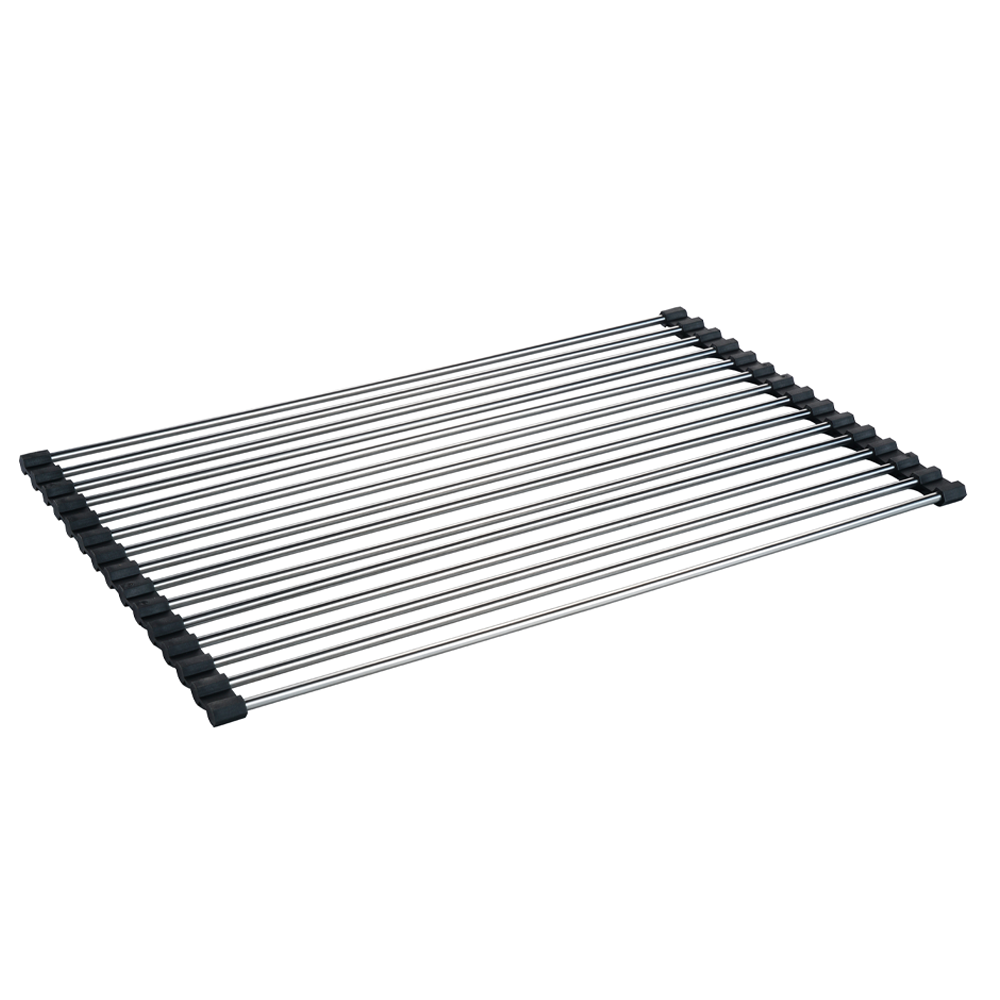 Égouttoir à dérouler acier inoxydable DELINIA 29x46,5cm - 10