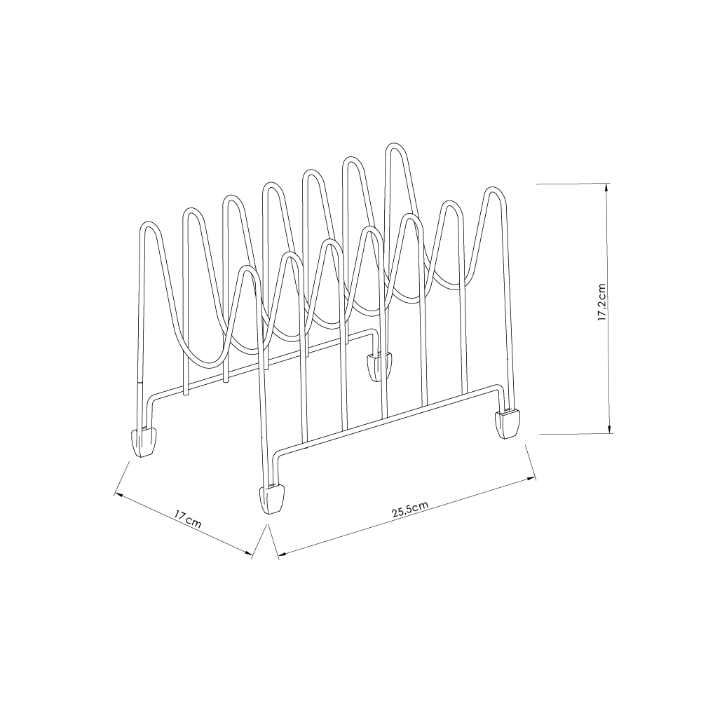 Porta-tampas para interior de móvel Delinia 17,2x25,5x17cm - 9