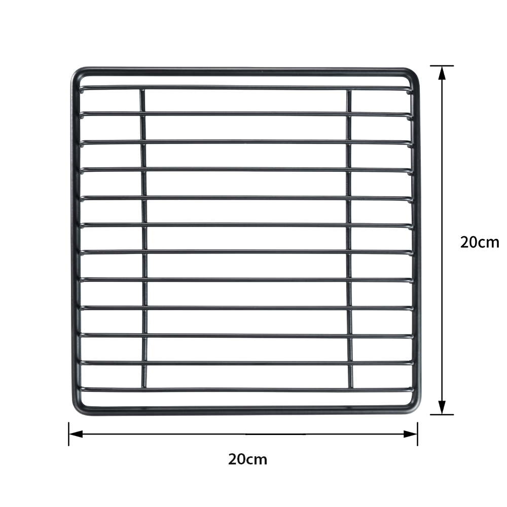 Base para panela quadrada aço preto Delinia - 3