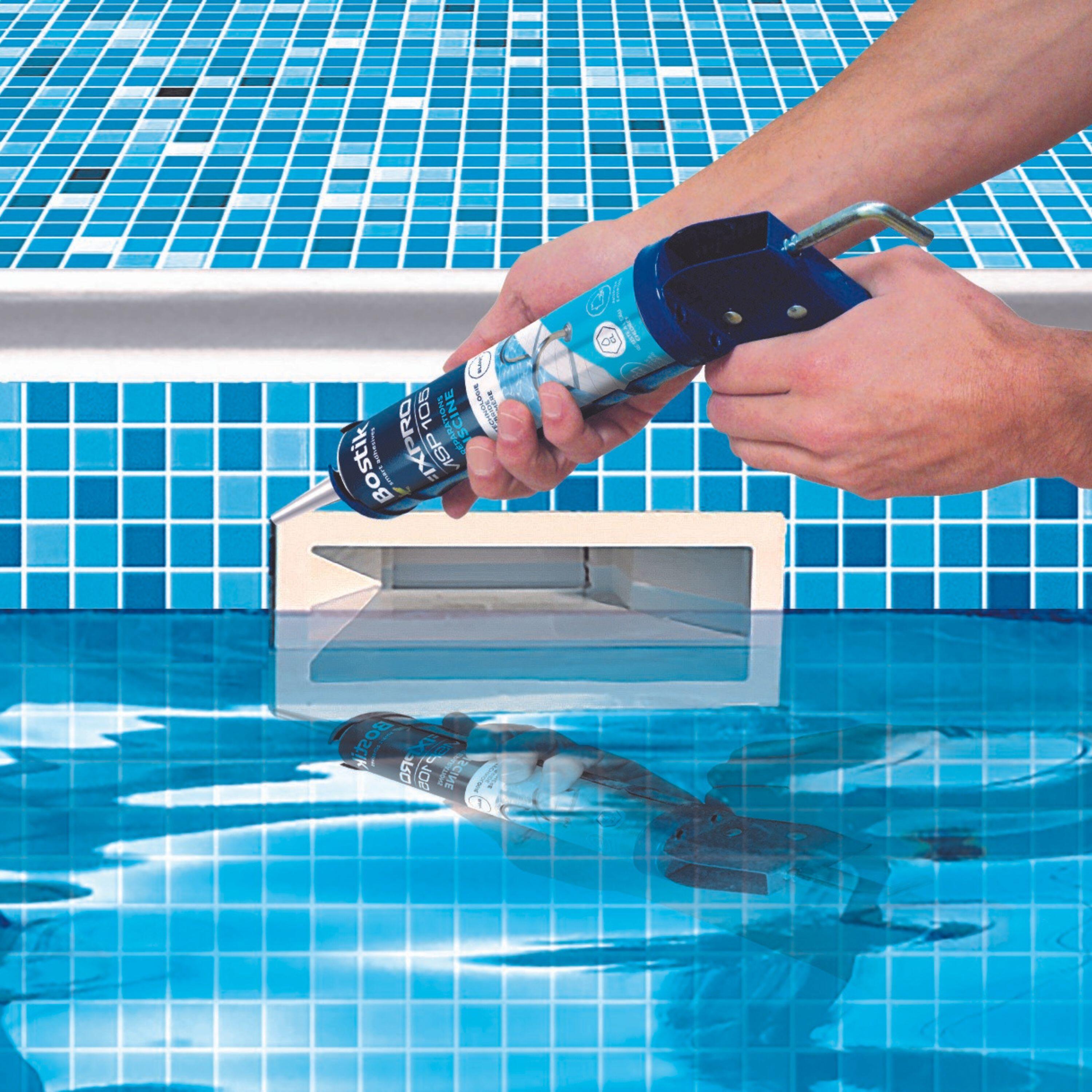 Colle de fixation gel MS polymère Piscine fixpro msp 105 BOSTIK, 290ml blanc - 7