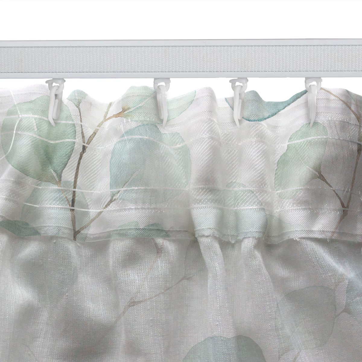 Tenda Eucalipto verde, fettuccia 140x290 cm - 6