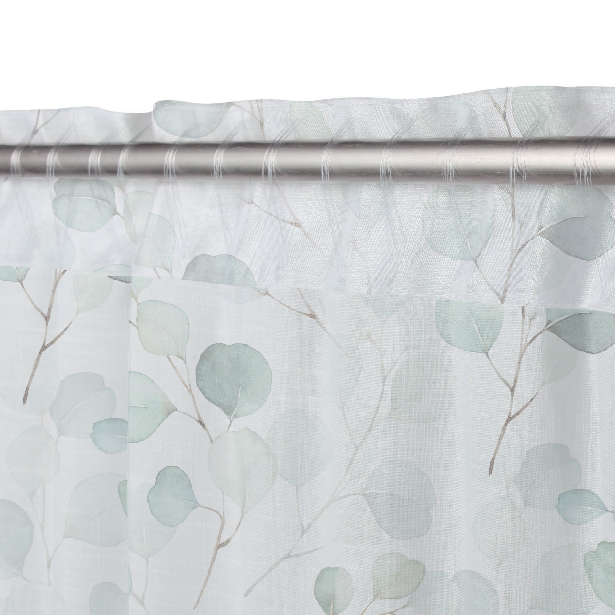 Tenda Eucalipto verde, fettuccia 140x290 cm - 5