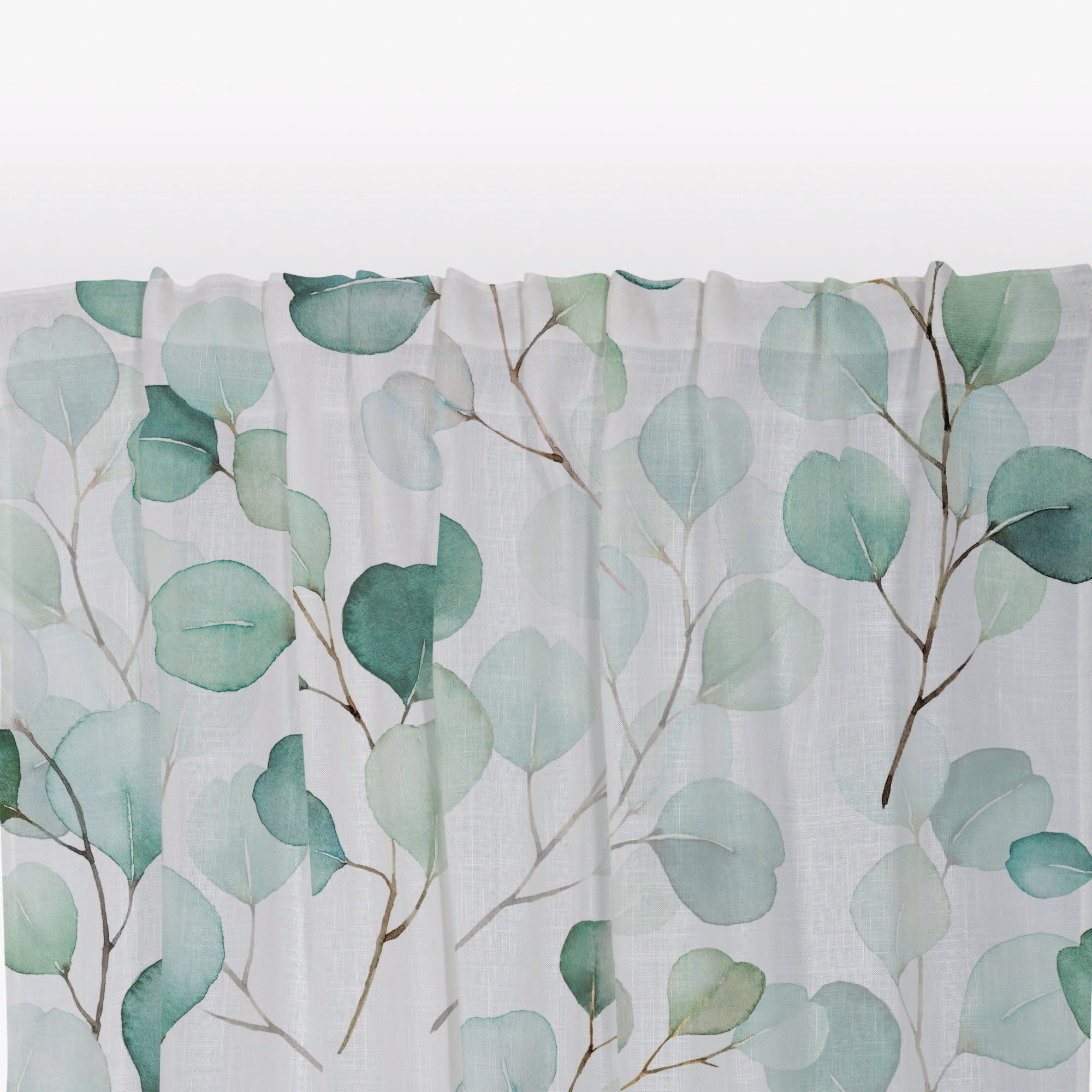Tenda Eucalipto verde, fettuccia 140x290 cm - 4