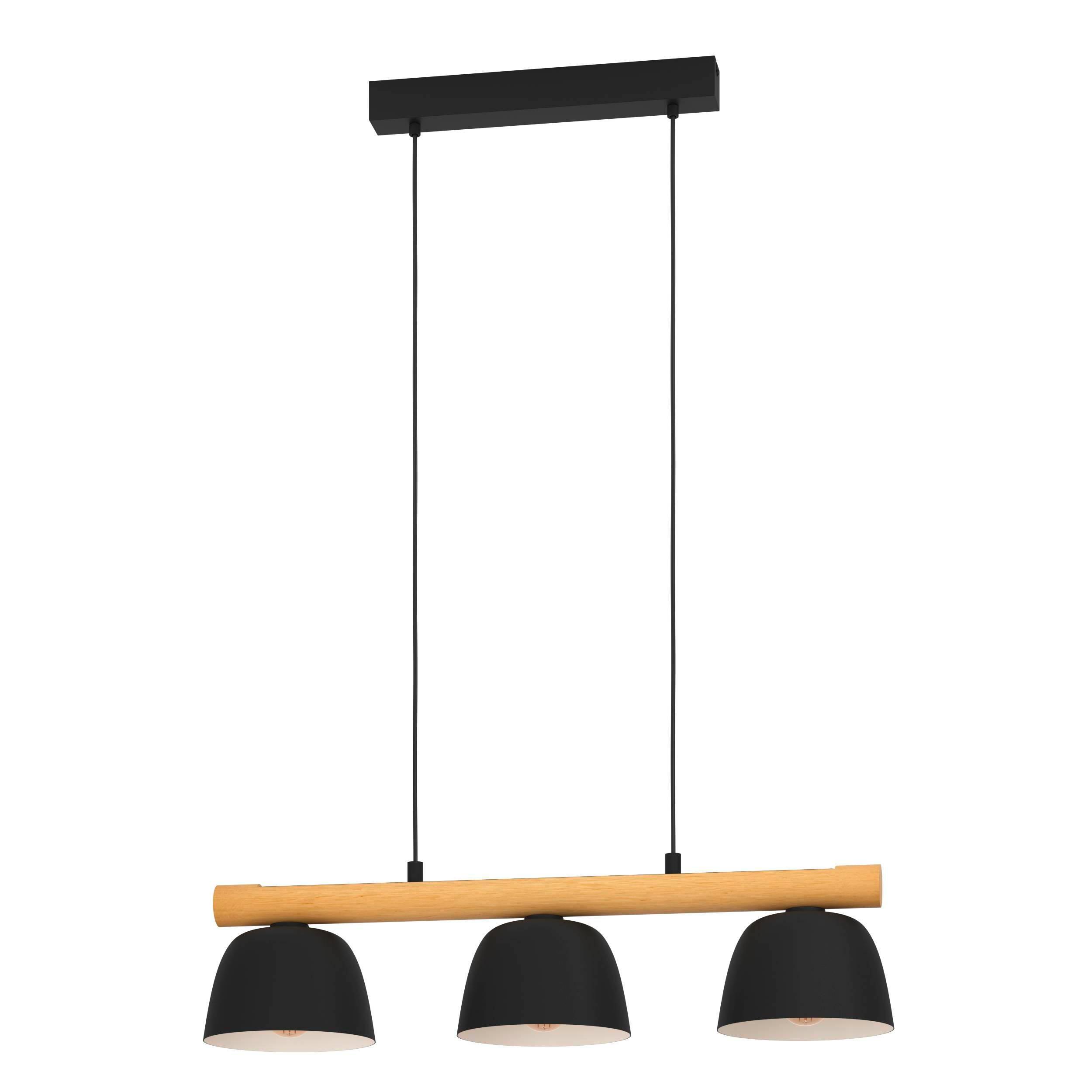 Lampadario Industriale Sherburn nero 3x E27 EGLO - 3