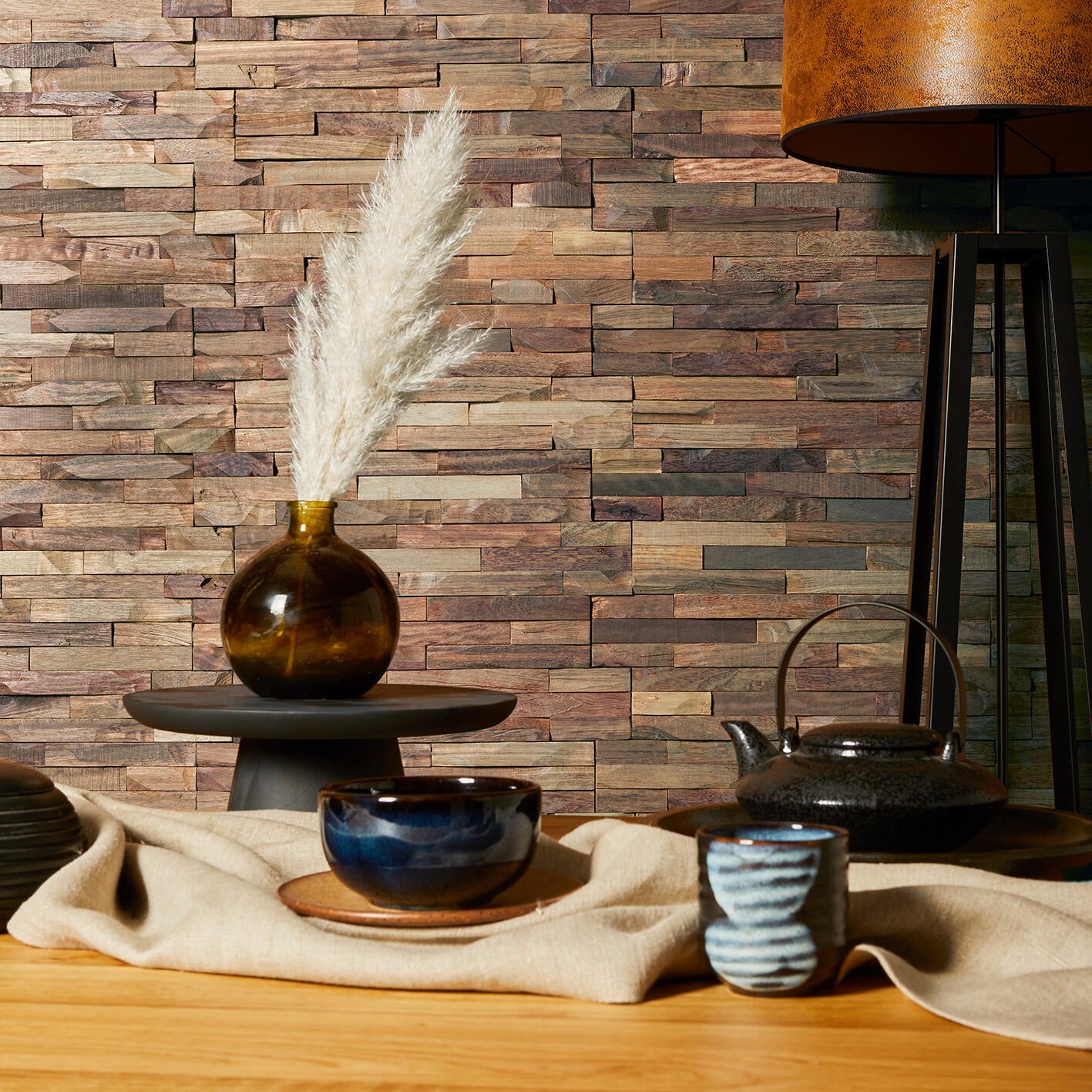 Rivestimento decorativo in legno RIV. DECO CLUB marrone da interno 0.089 m² - 3