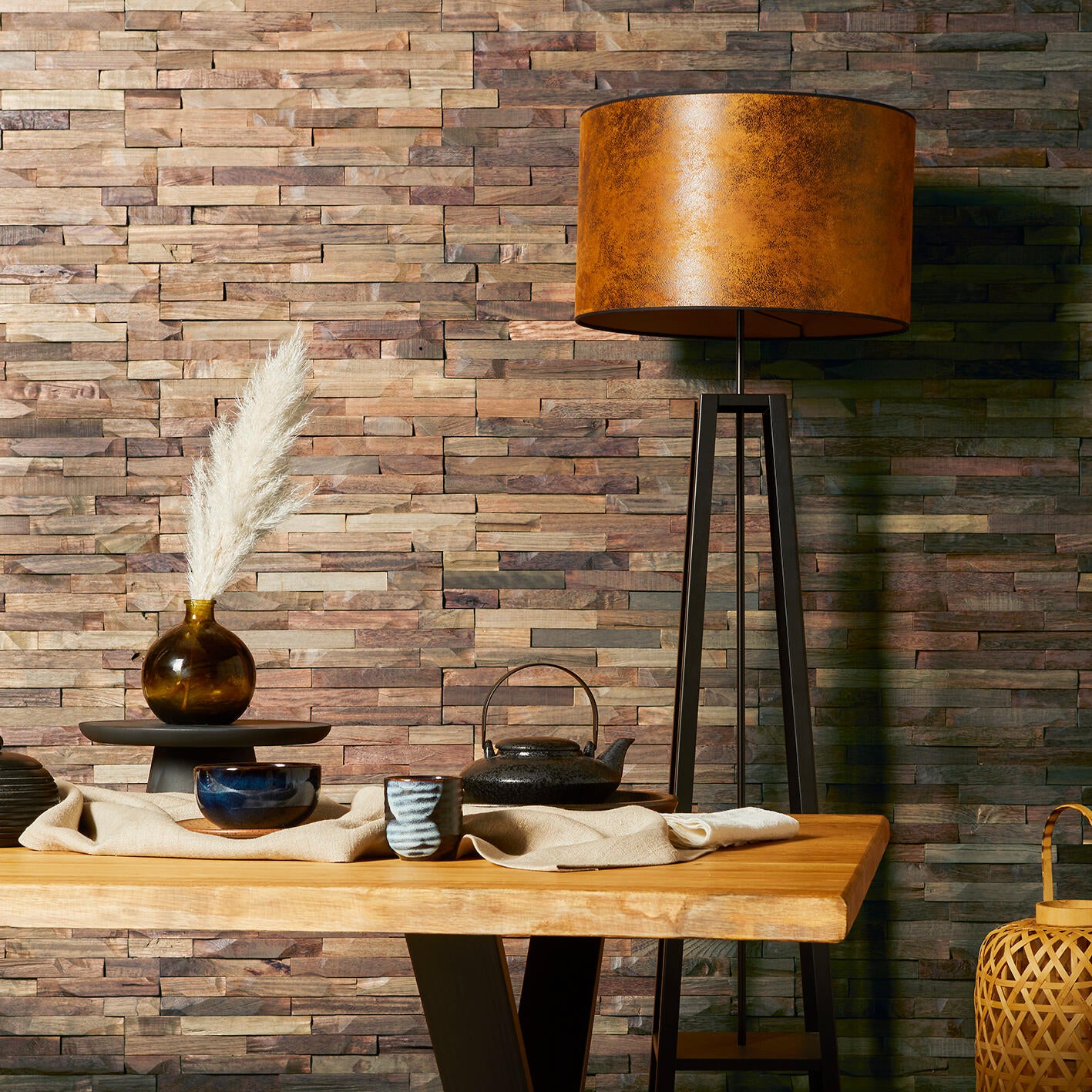 Rivestimento decorativo in legno RIV. DECO CLUB marrone da interno 0.089 m² - 2