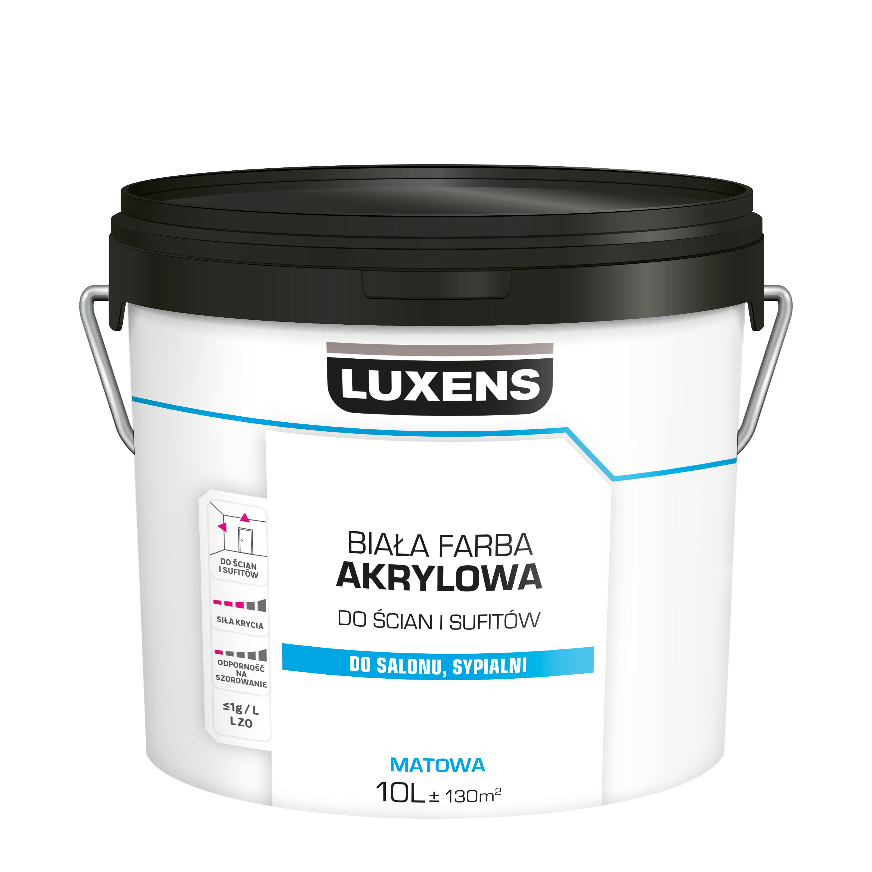 Farba Luxens Akrylowa Biała 10 l