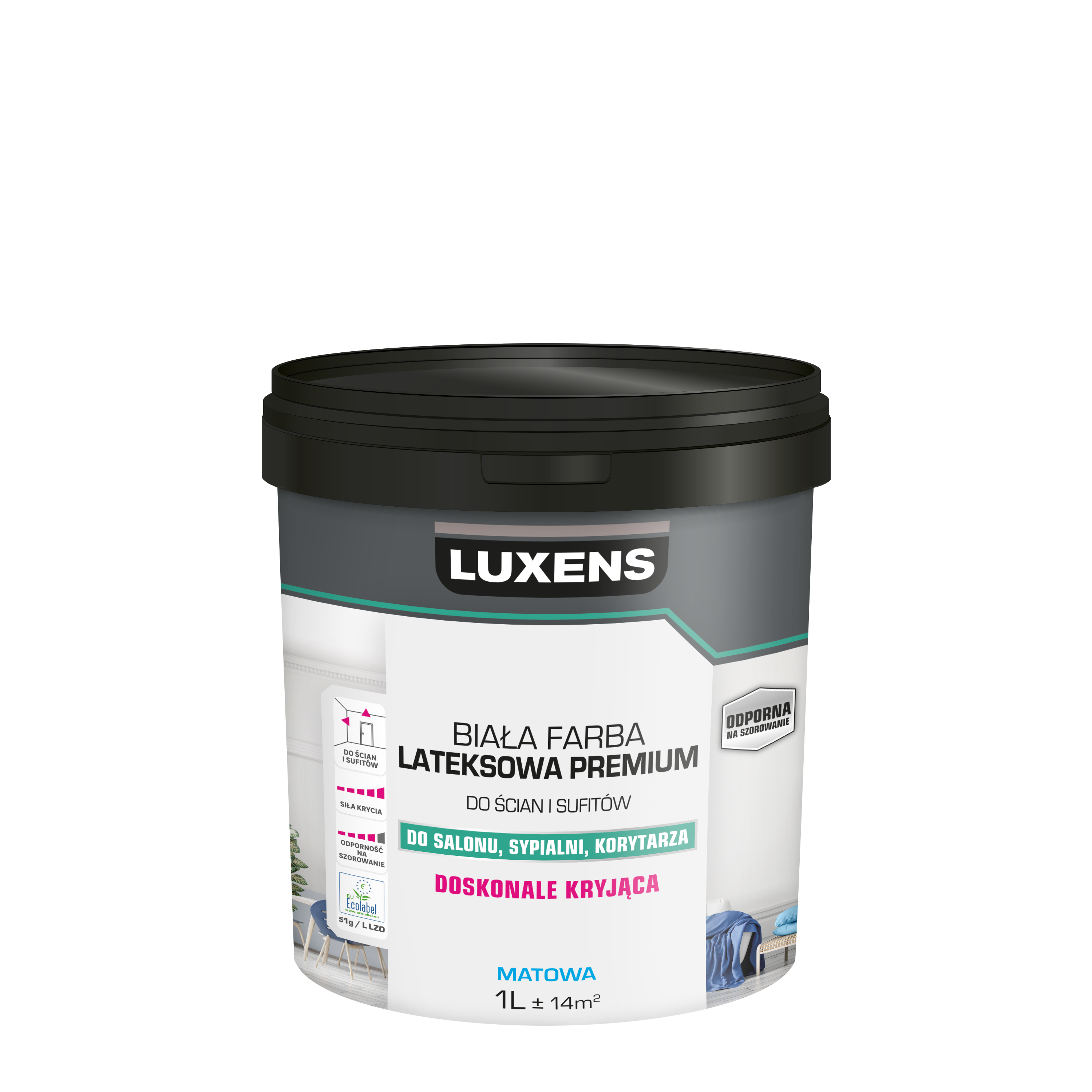 Farba Luxens Lateksowa Premium Biała 1 l