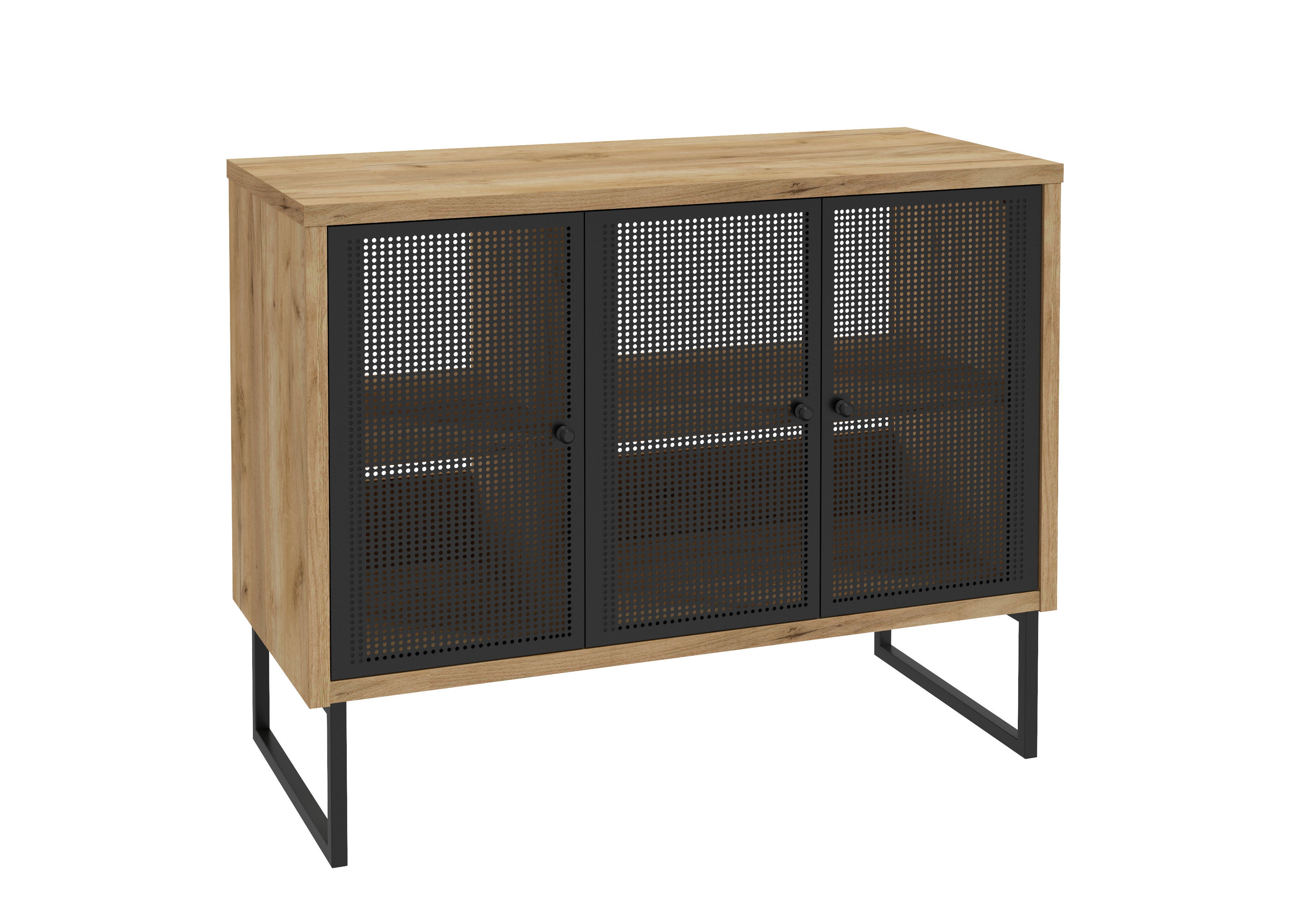 Szafka pod umywalkę stojąca Fiora 102x43.5x80 cm brązowo-czarna Defra