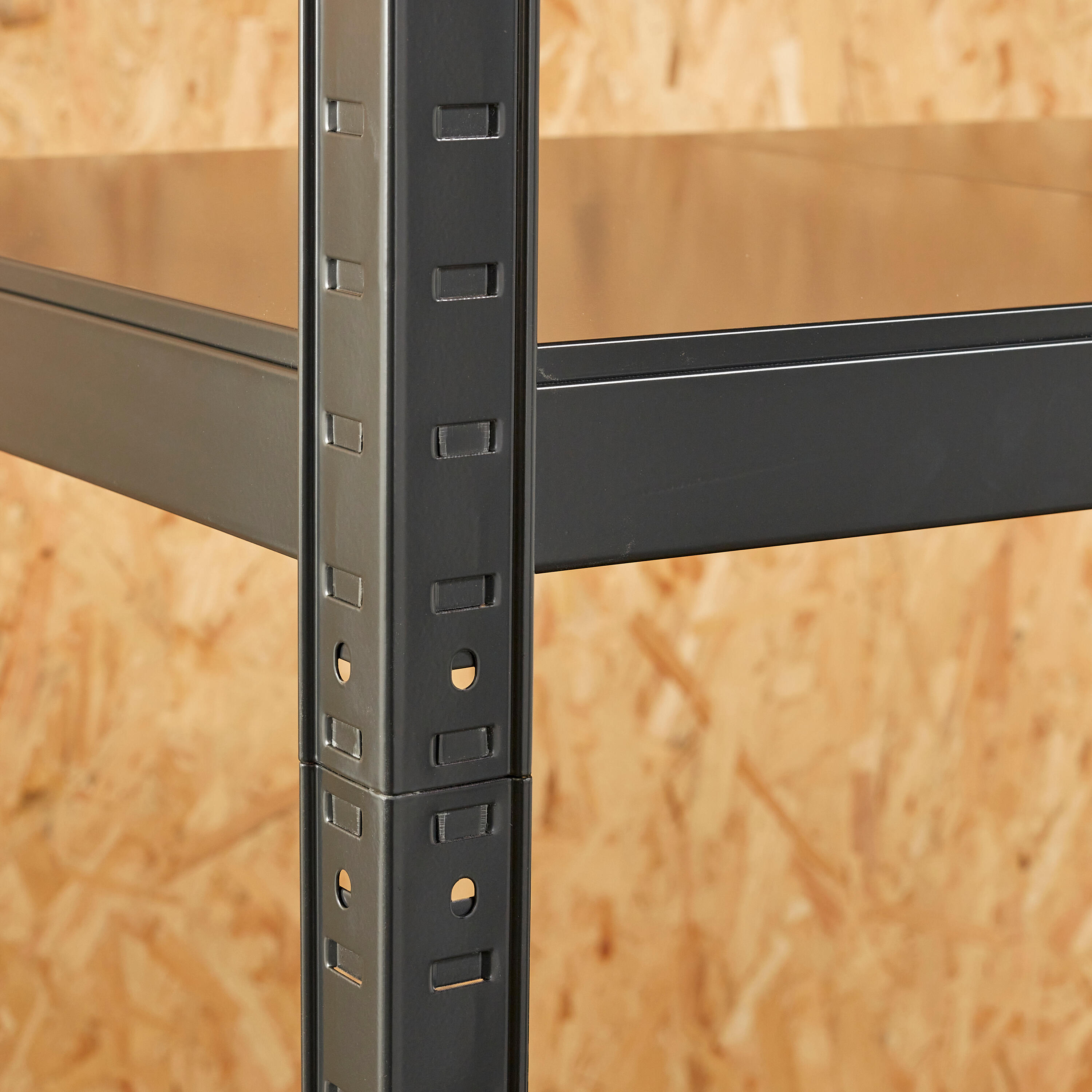 Estante metálica preto 5 prateleiras 196x120x50 cm 200 kg Spaceo - 13