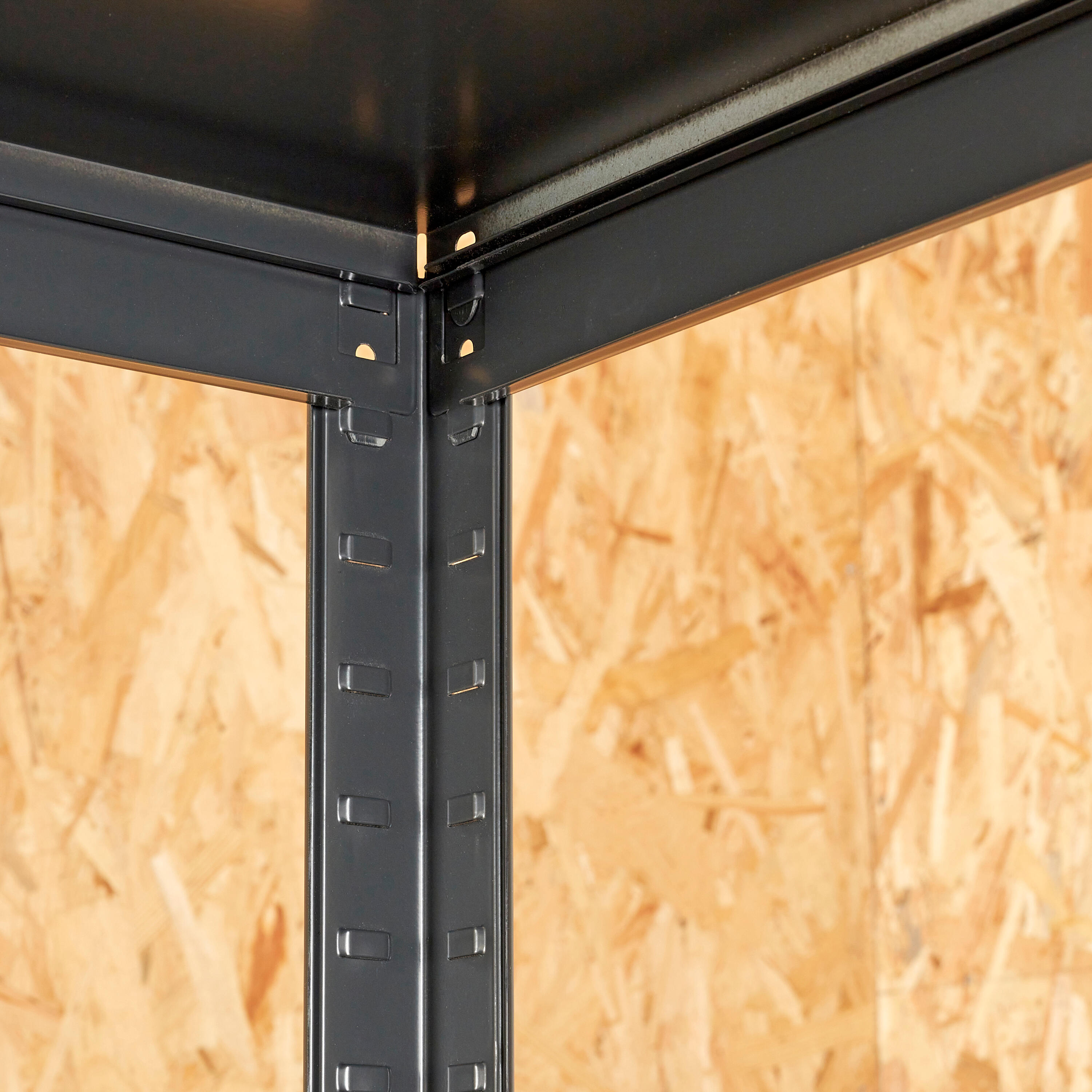 Estante metálica preto 5 prateleiras 196x120x50 cm 200 kg Spaceo - 12