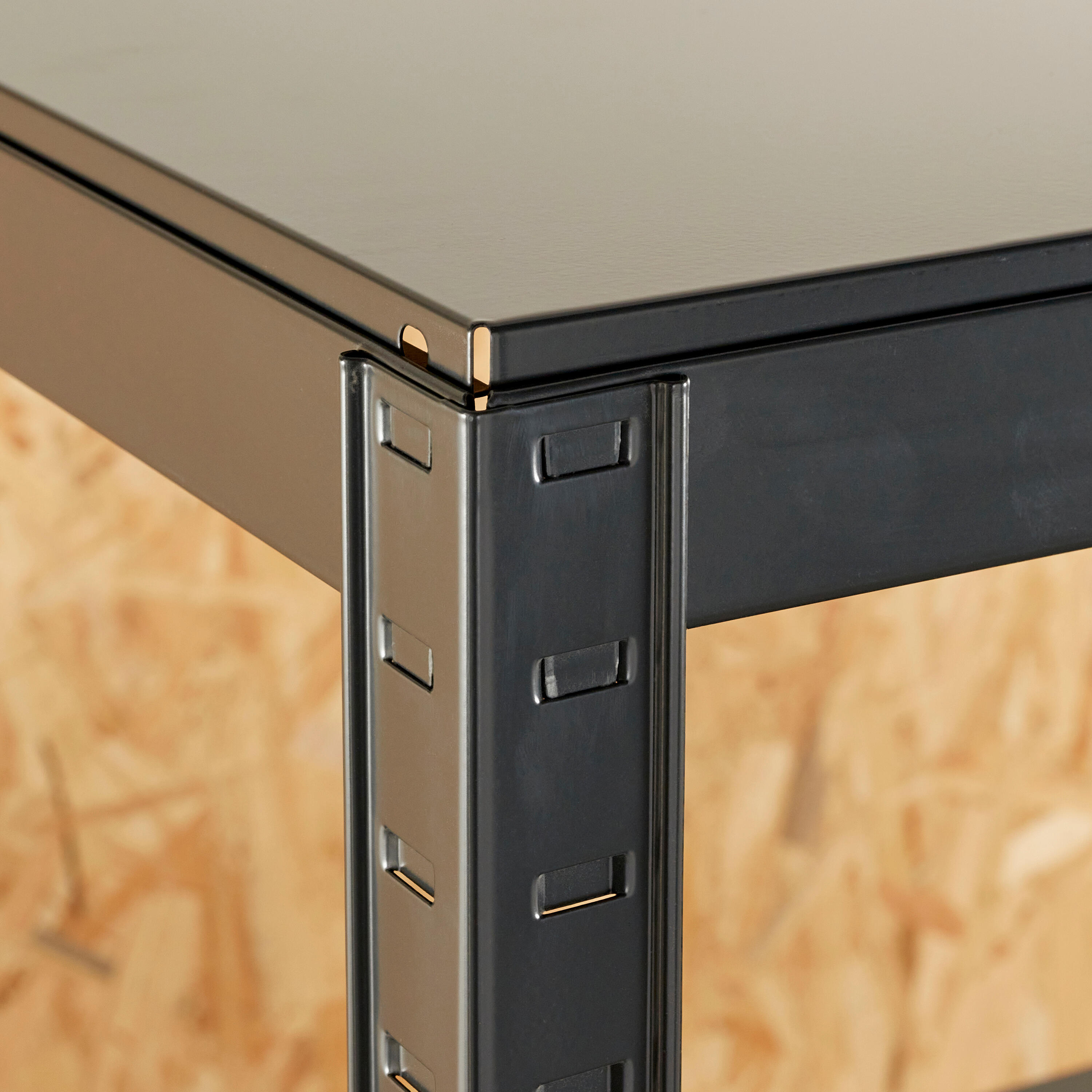 Estante metálica preto 5 prateleiras 196x120x50 cm 200 kg Spaceo - 6