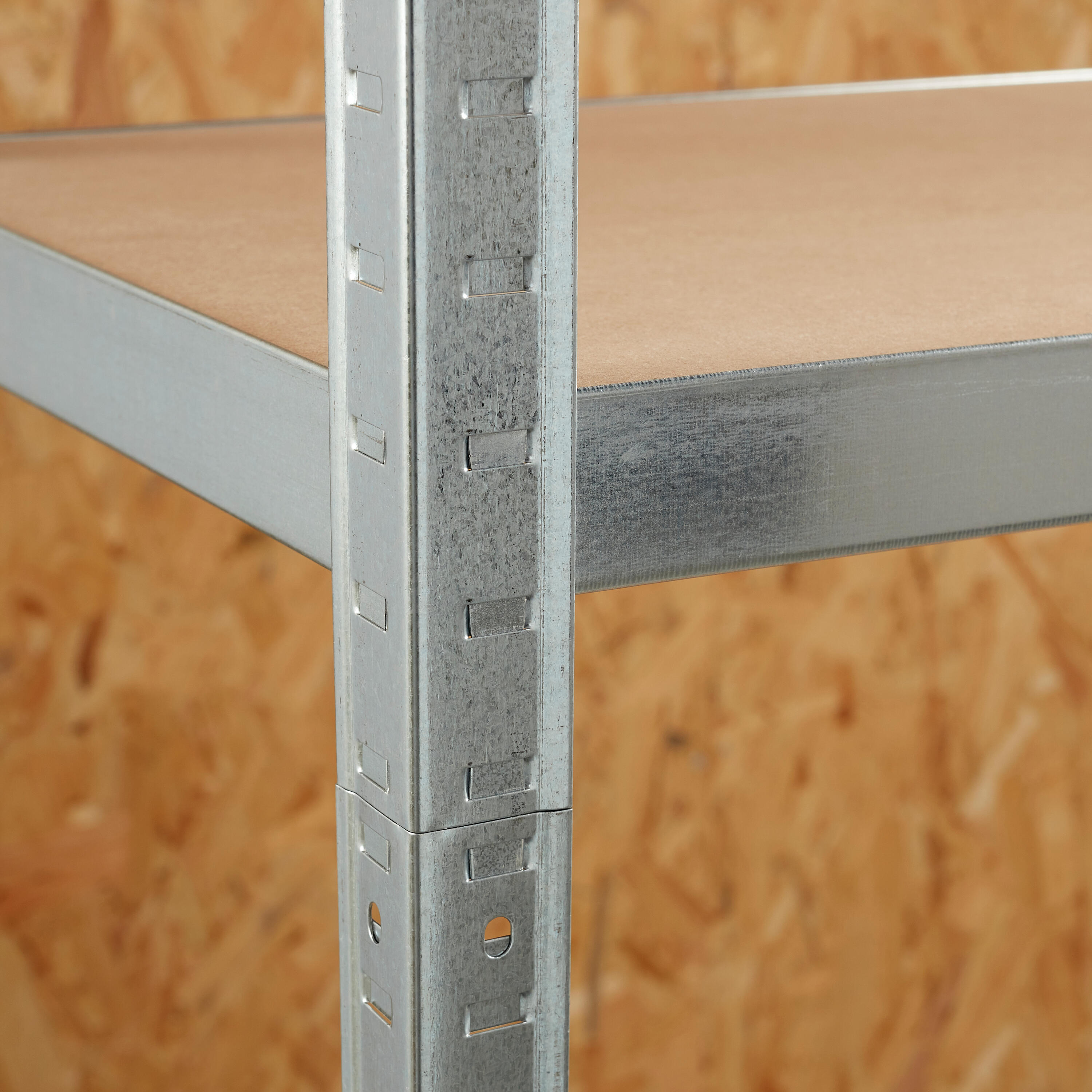 Estante metálica cinza 5 prateleiras madeira 176x90x40 cm 175 kg Spaceo - 11