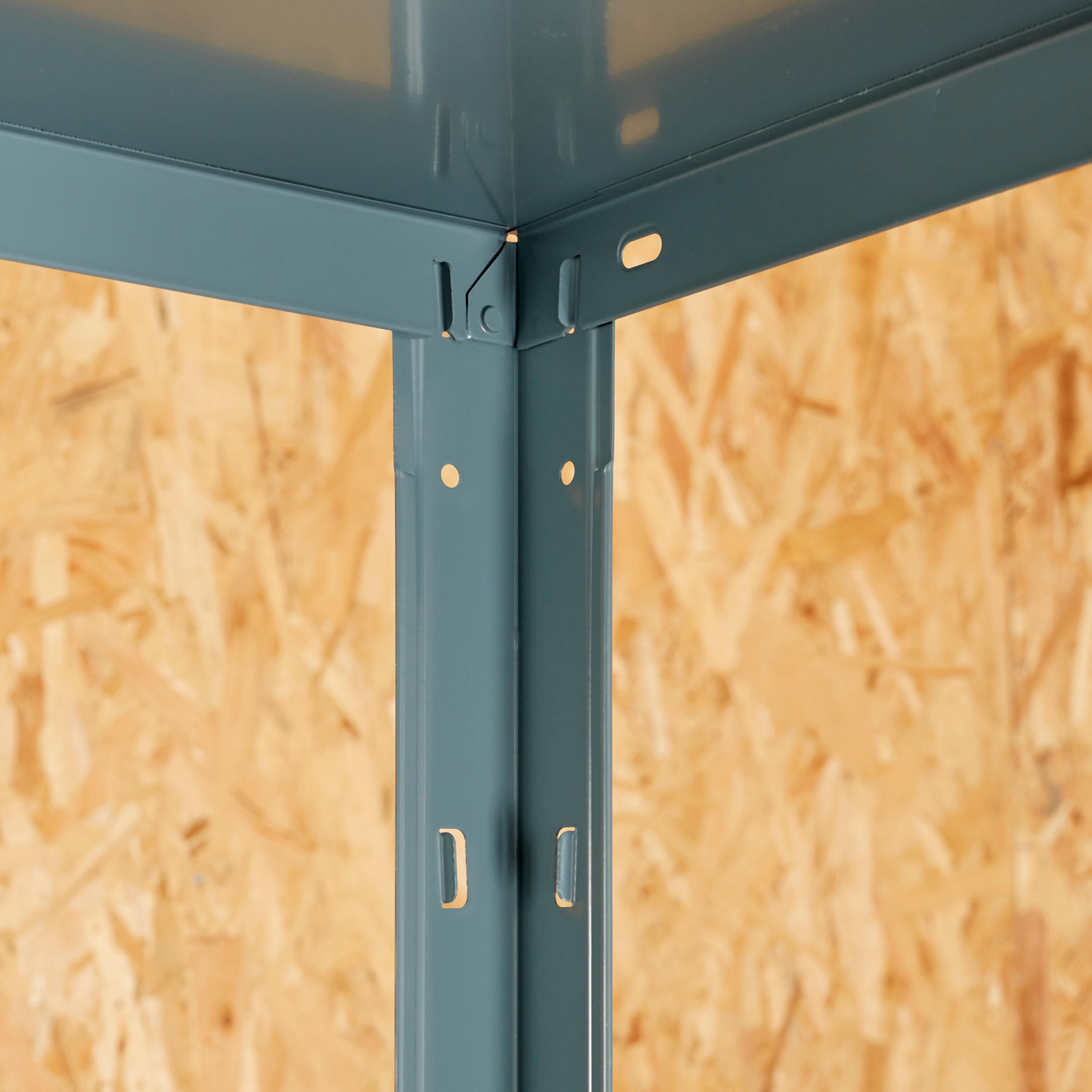 Estante metálica cinza 5 prateleiras 100x40x193 cm 130 kg Spaceo - 5