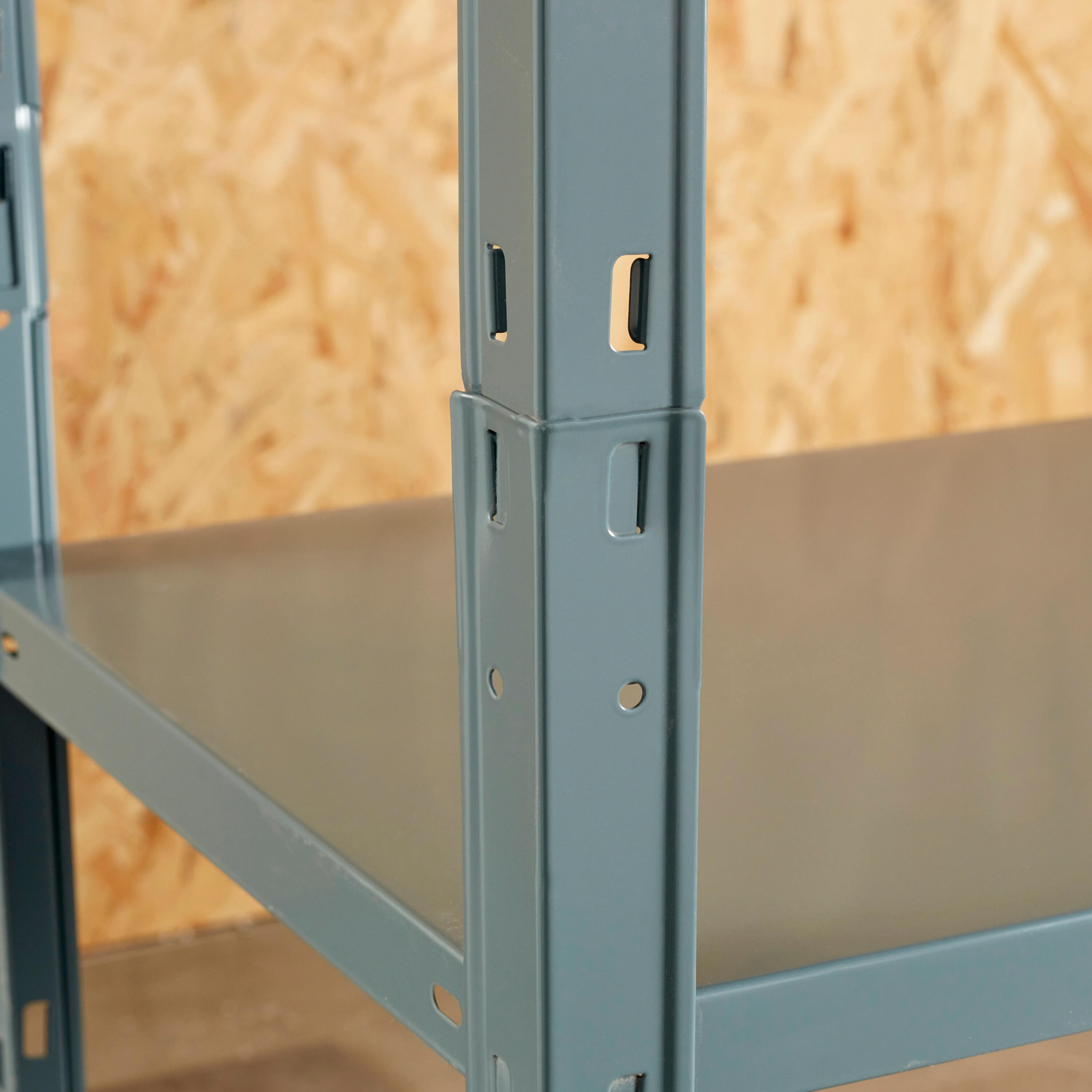 Estante metálica cinza 5 prateleiras 90x40x187 cm 70 kg Spaceo - 11