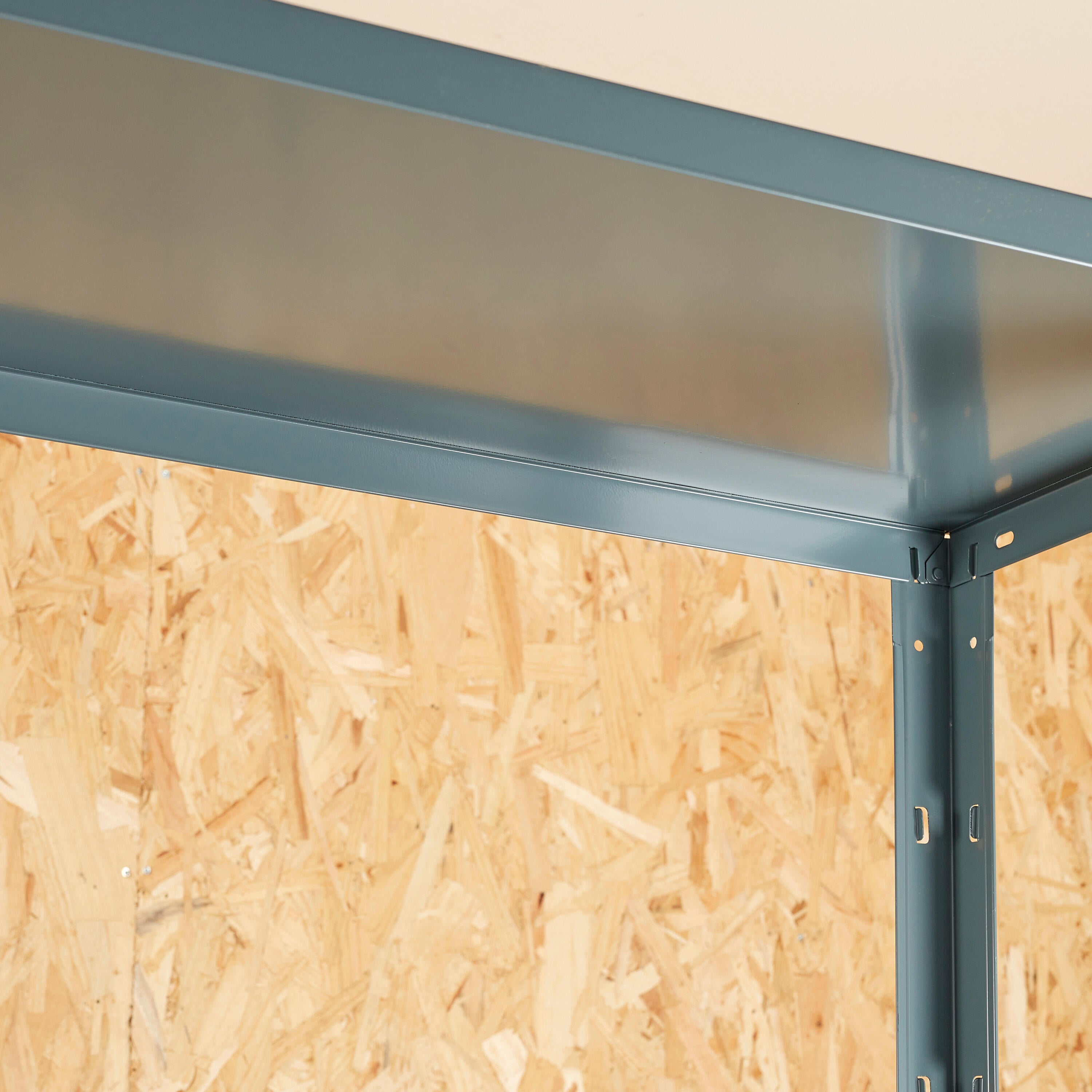 Estante metálica cinza 5 prateleiras 90x40x187 cm 70 kg Spaceo - 7