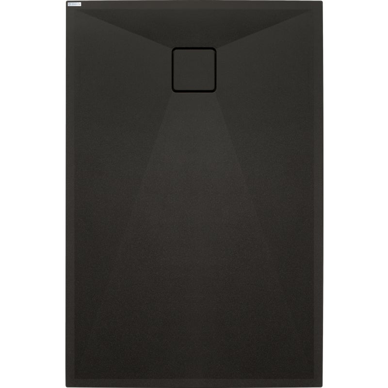 Brodzik do kabiny prysznicowej płaski czarny Correo 140x80 cm Deante