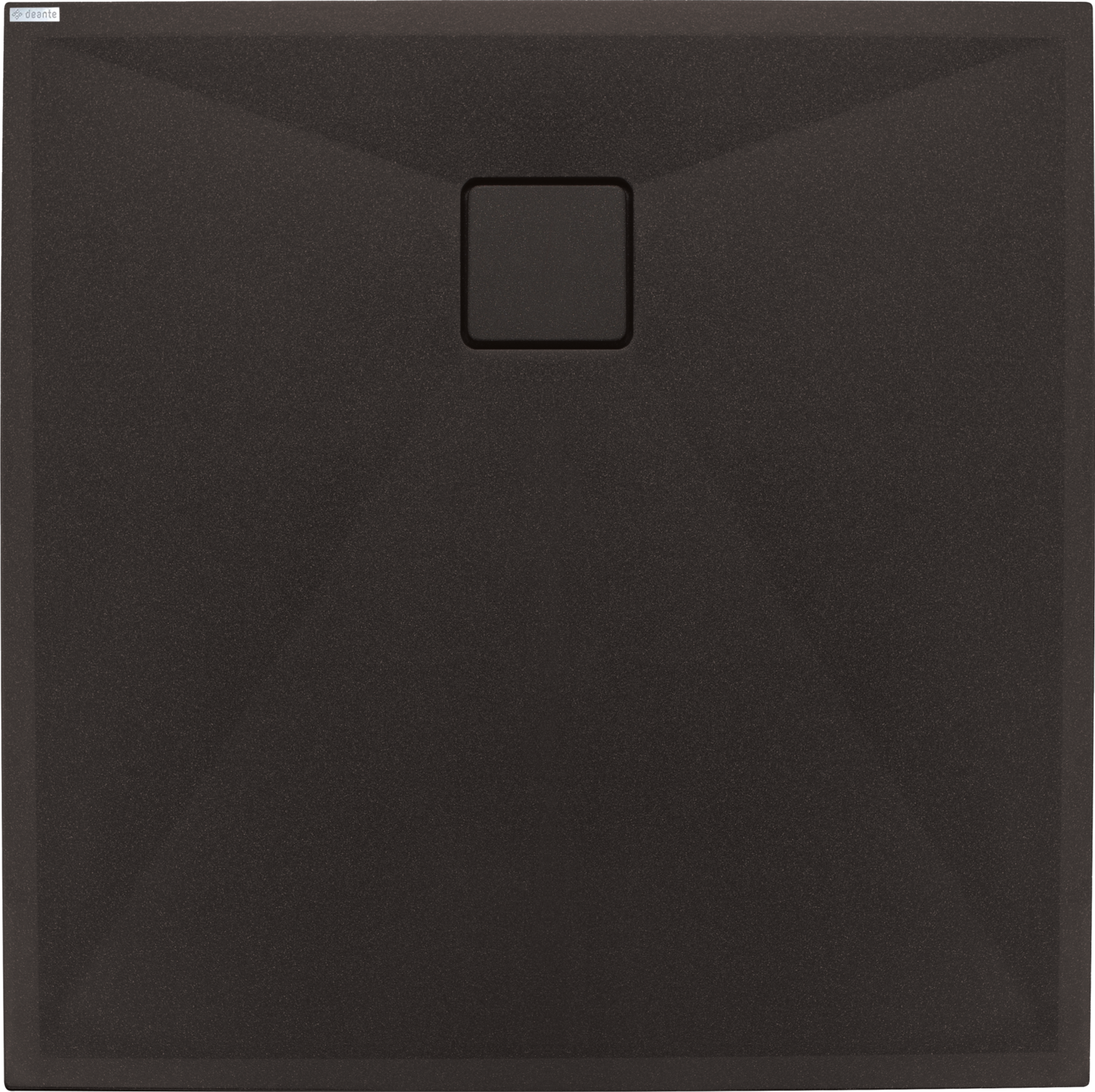 Brodzik do kabiny prysznicowej płaski czarny Correo 90x90 cm Deante