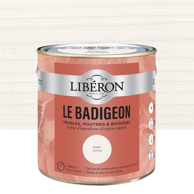 Badigeon LIBÉRON blanc coton mat 2L
