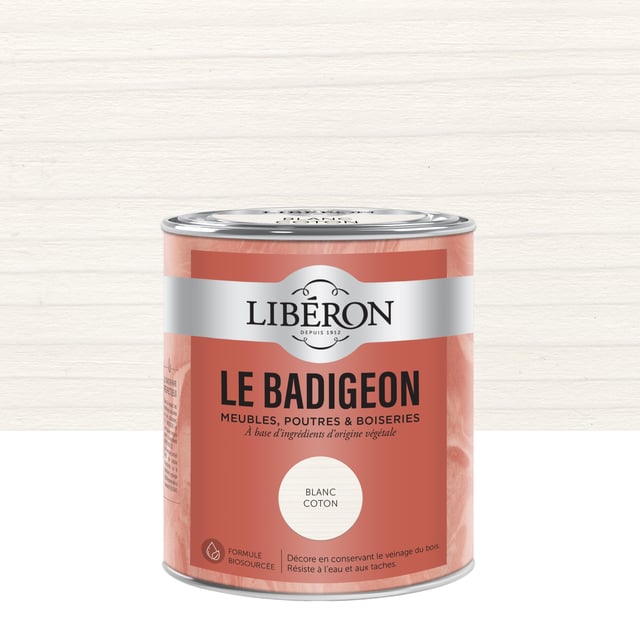 Badigeon LIBÉRON blanc coton mat 0.75 l