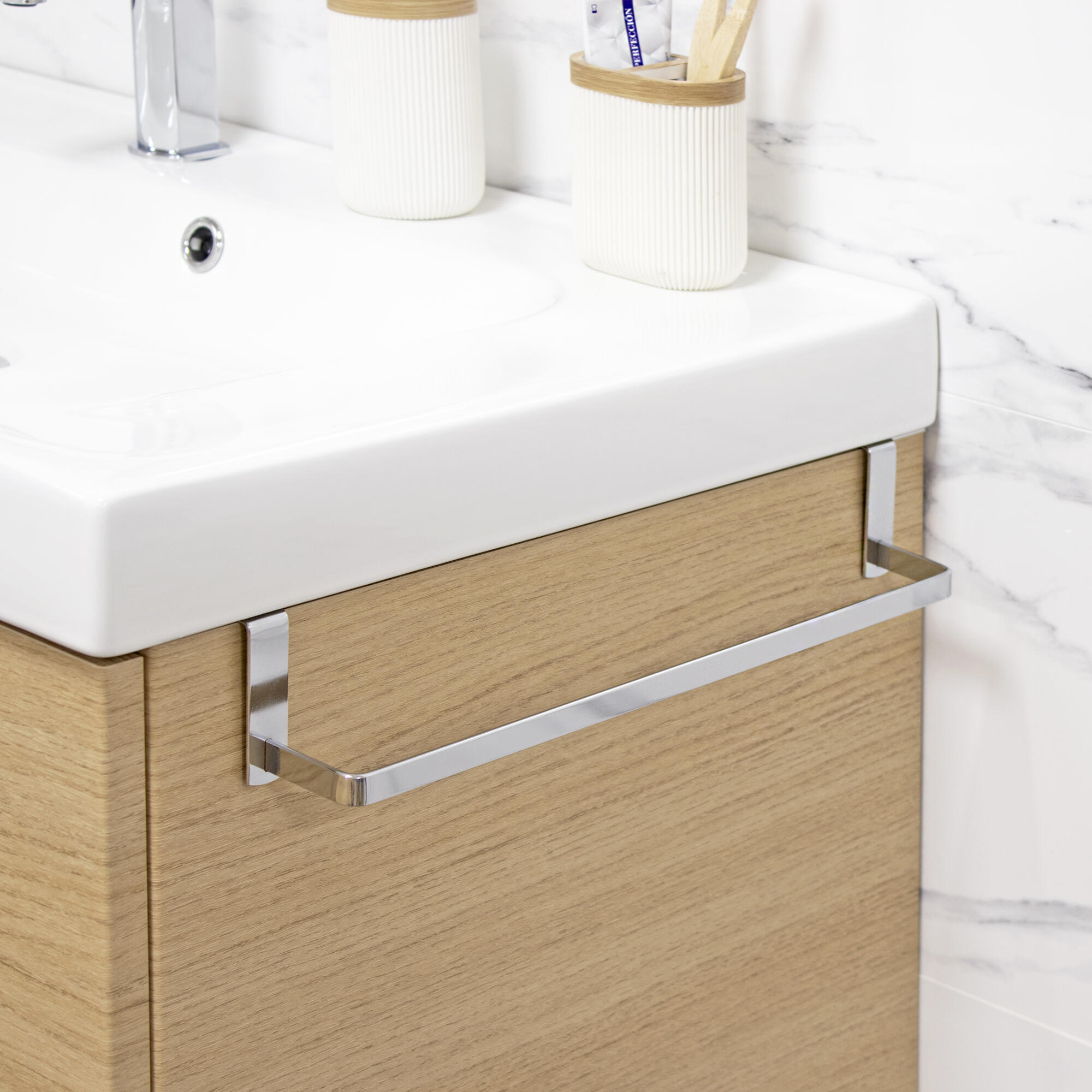 Toalheiro de parede 40 cm aço cromado Deblanch Cromo Plus - 4