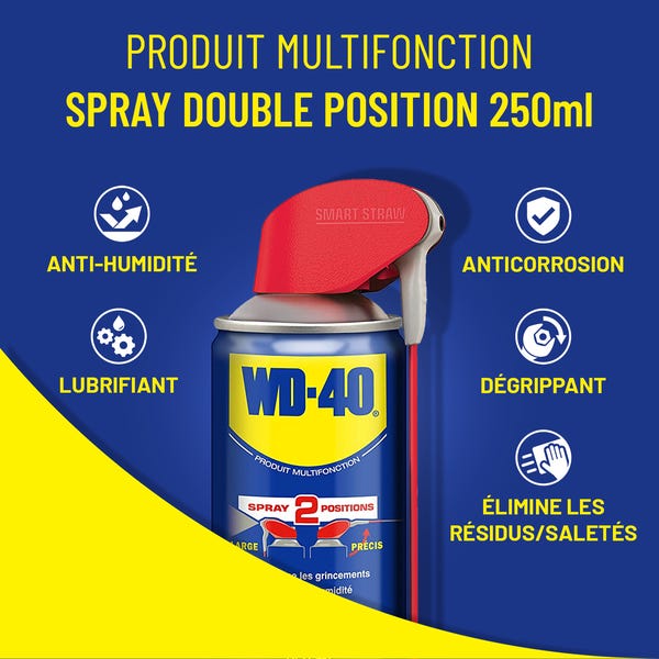Lubrifiant multifonction en aérosol, 250 ml WD-40
