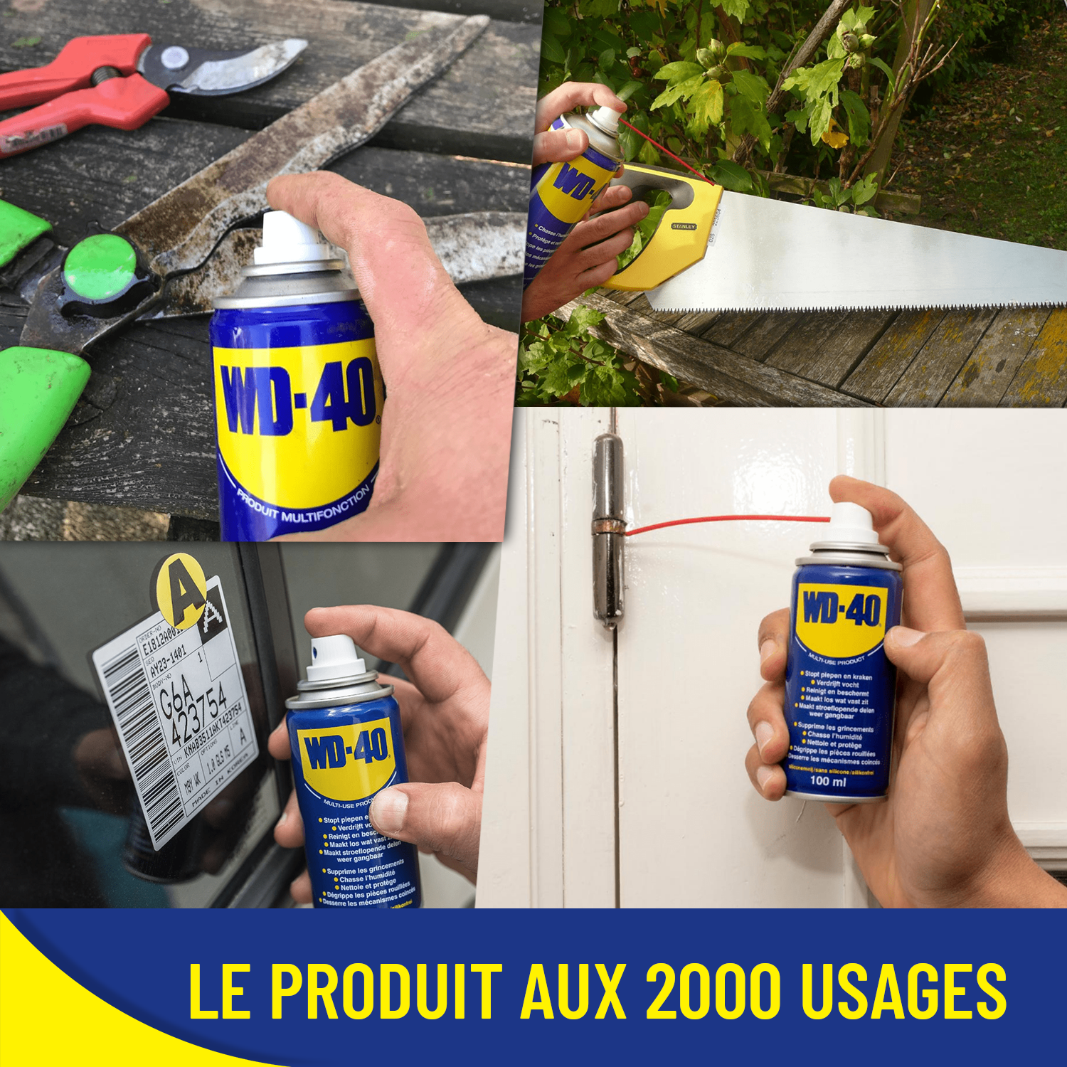 Lubrifiant multifonction en aérosol, 200 ml WD-40 - 8