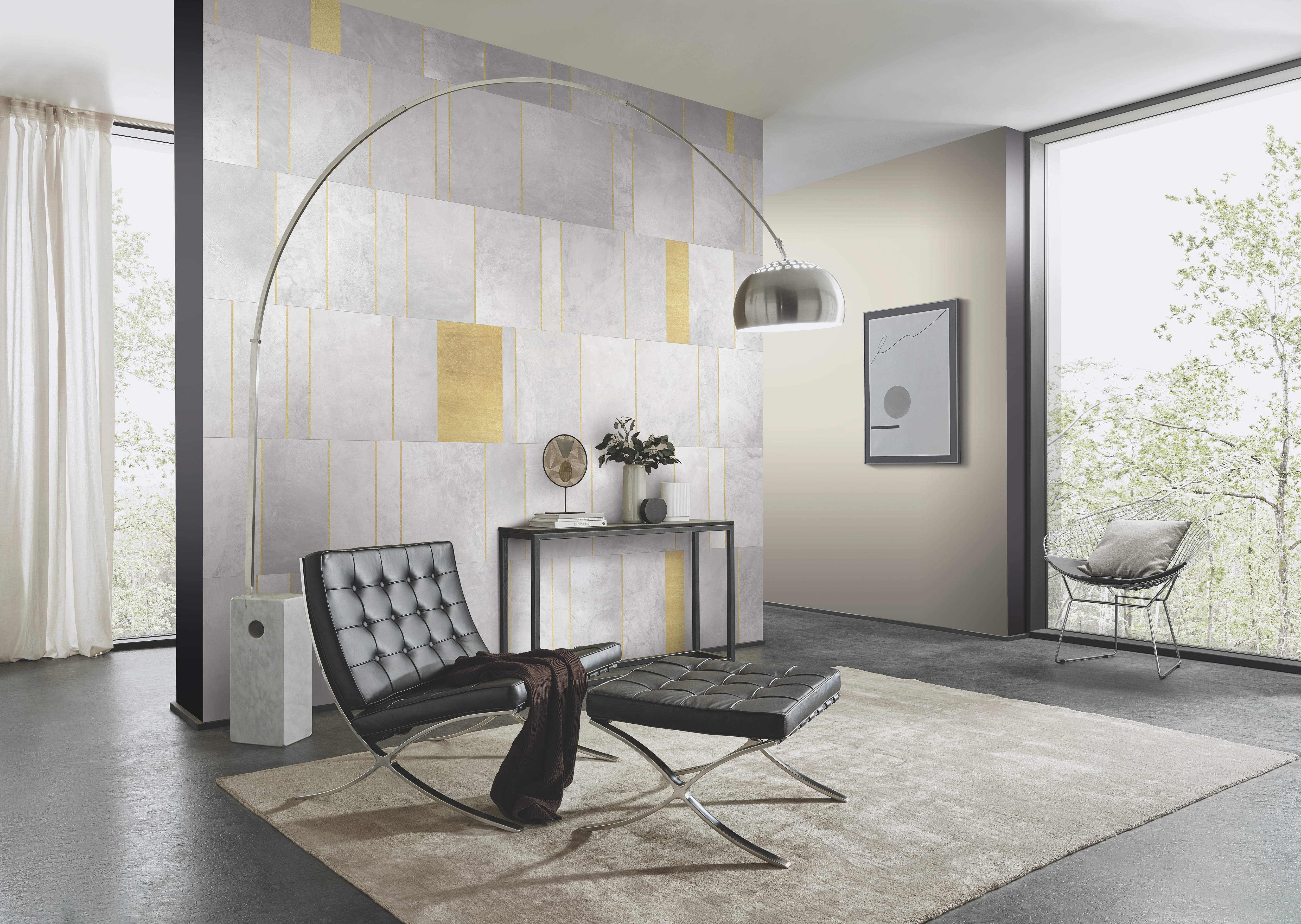 Tapeta panoramiczna Kamień czarno-złoty 350 x 280 cm