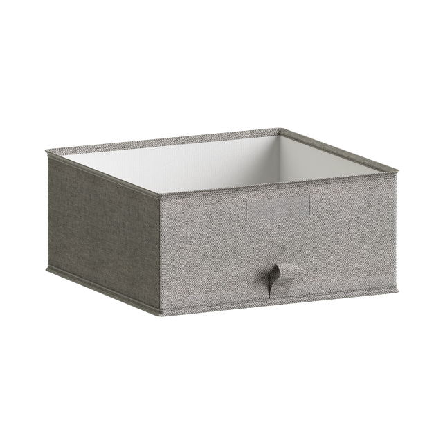 Caixa aberta cinzento 36x35x16 cm Spaceo Evo'M