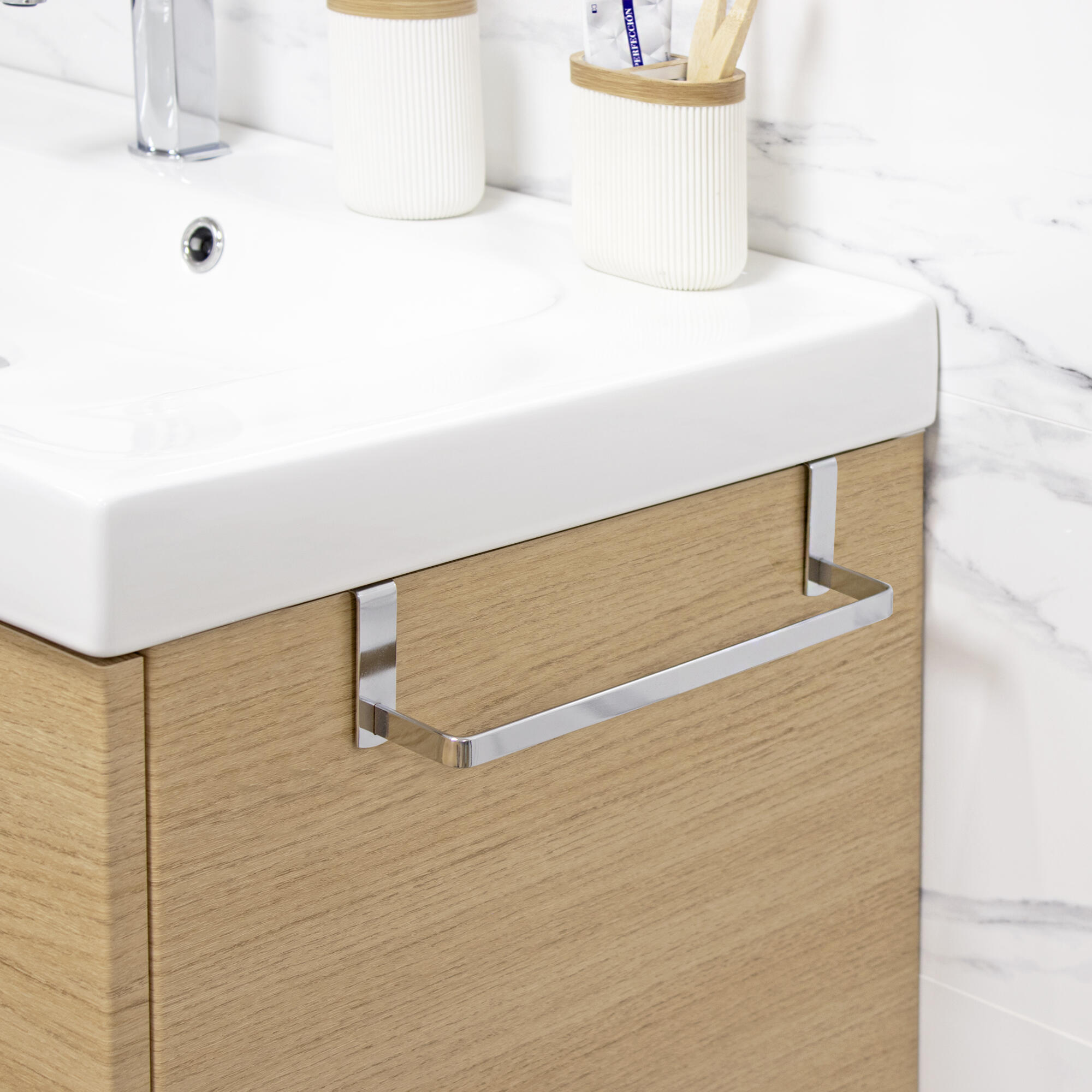 Toalheiro de barra CROMADO PLUS 25CM CINZENTO - 8