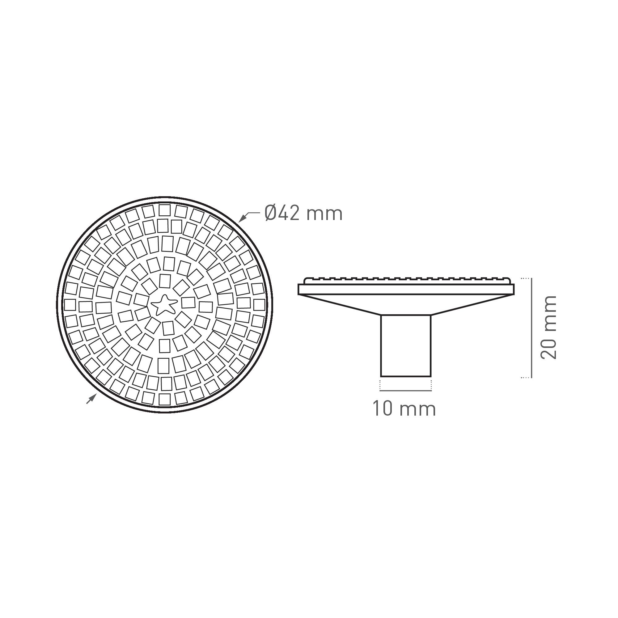 2 Puxadores para móvel Nesu plano latão 40mm - 3