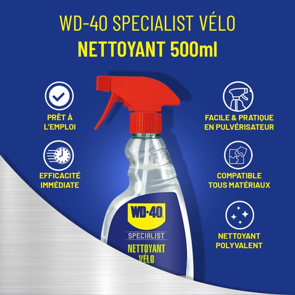WD-40 Dégraissant pour chaîne de vélo Specialist 500 ml