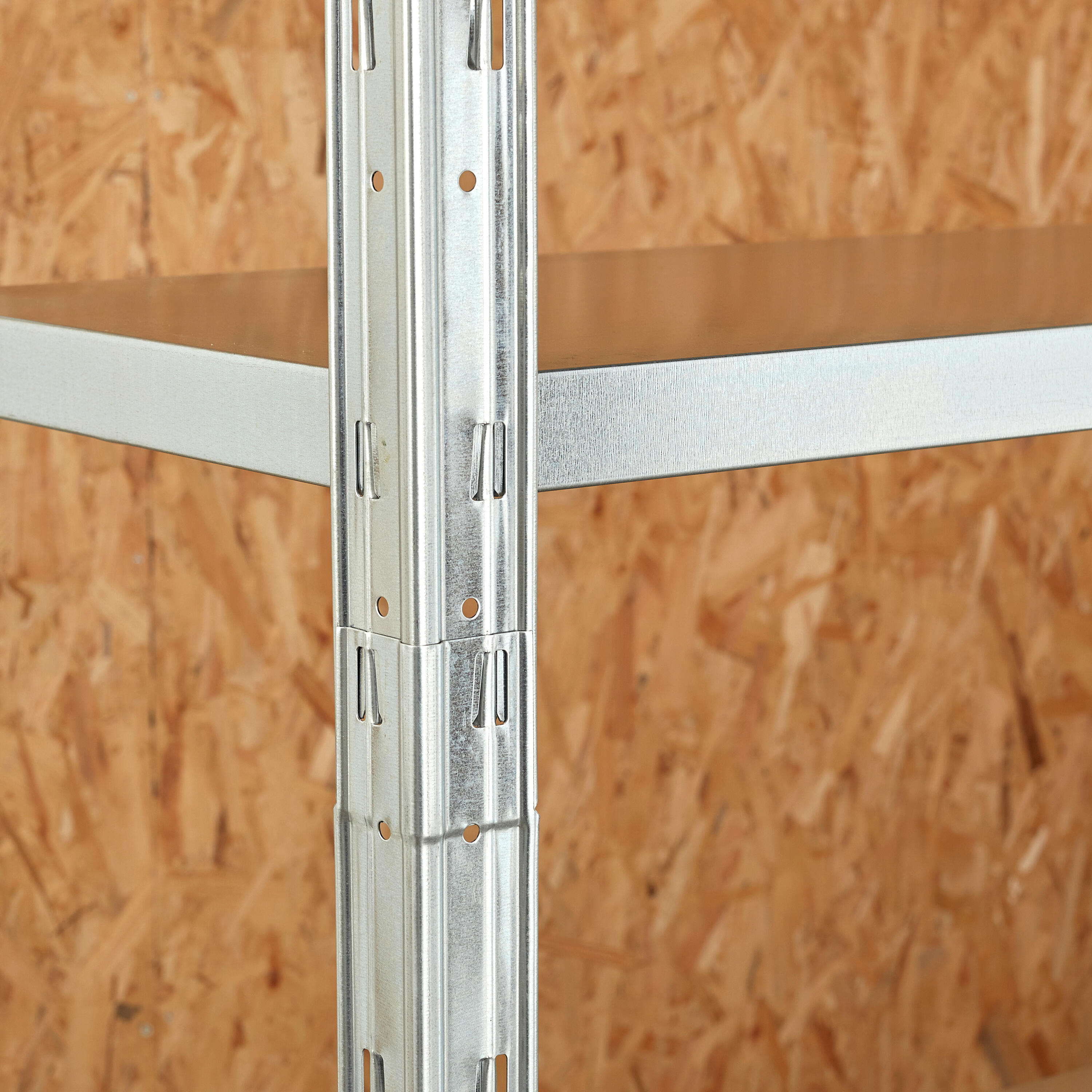 Scaffale in kit 5 ripiani L 120 x P 50 x H 188 cm grigio, portata per ripiano 200 kg - 12