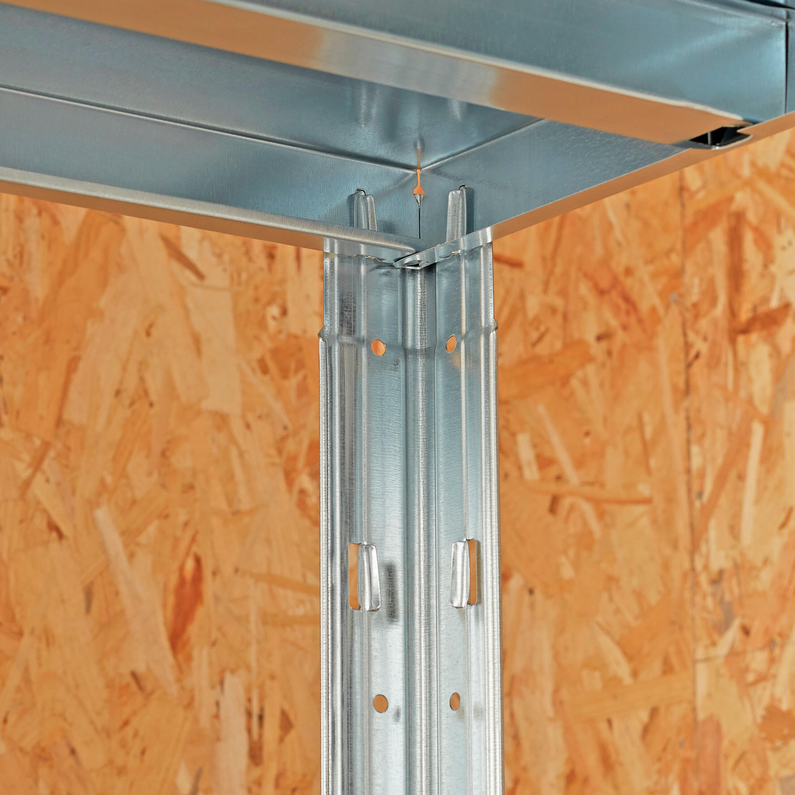 Scaffale in kit 5 ripiani L 120 x P 50 x H 188 cm grigio, portata per ripiano 200 kg - 11