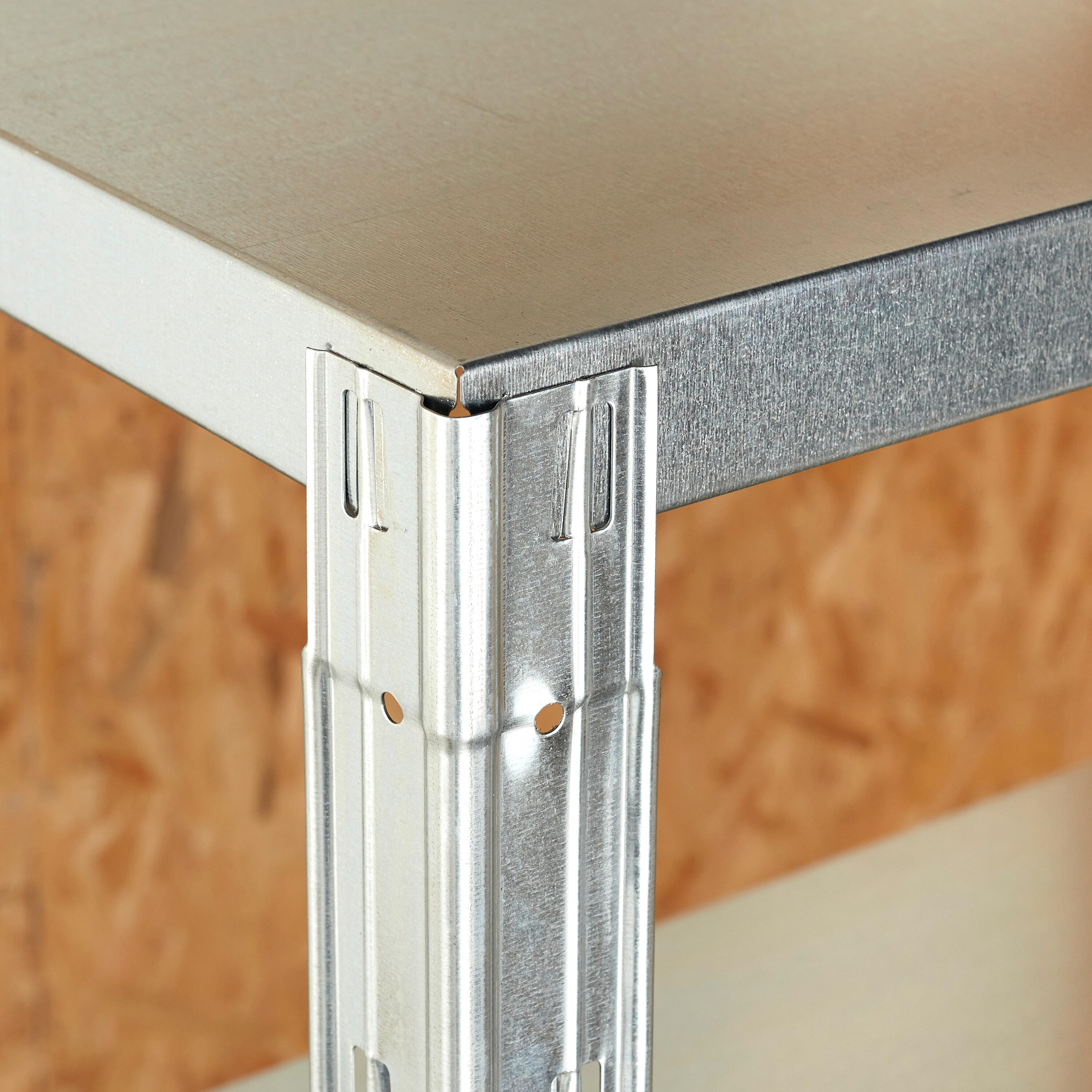 Scaffale in kit 5 ripiani L 120 x P 50 x H 188 cm grigio, portata per ripiano 200 kg - 10