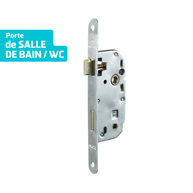 Serrure encastrée BRICARD, à condamnation, axe 40 mm