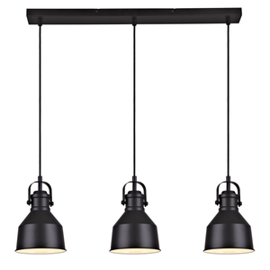 Suspension Ezio, fer, noir, Diam.15 cm INSPIRE, E27 Leroy Merlin Les bons plans des petits projets avant l'été