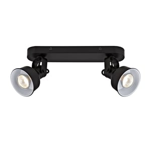 Rampe 2 spots gu10, métal noir, INSPIRE Ezio Leroy Merlin Les bons plans des petits projets avant l'été