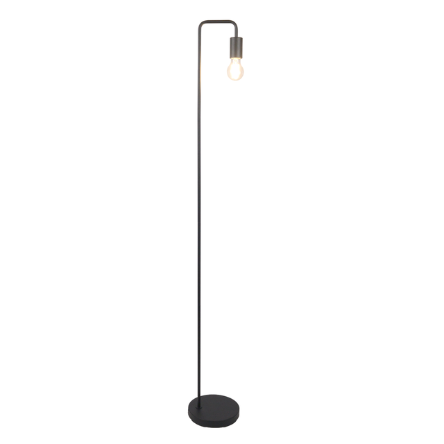 Lampadaire Lina, fer, noir,  H.149 cm INSPIRE, E27